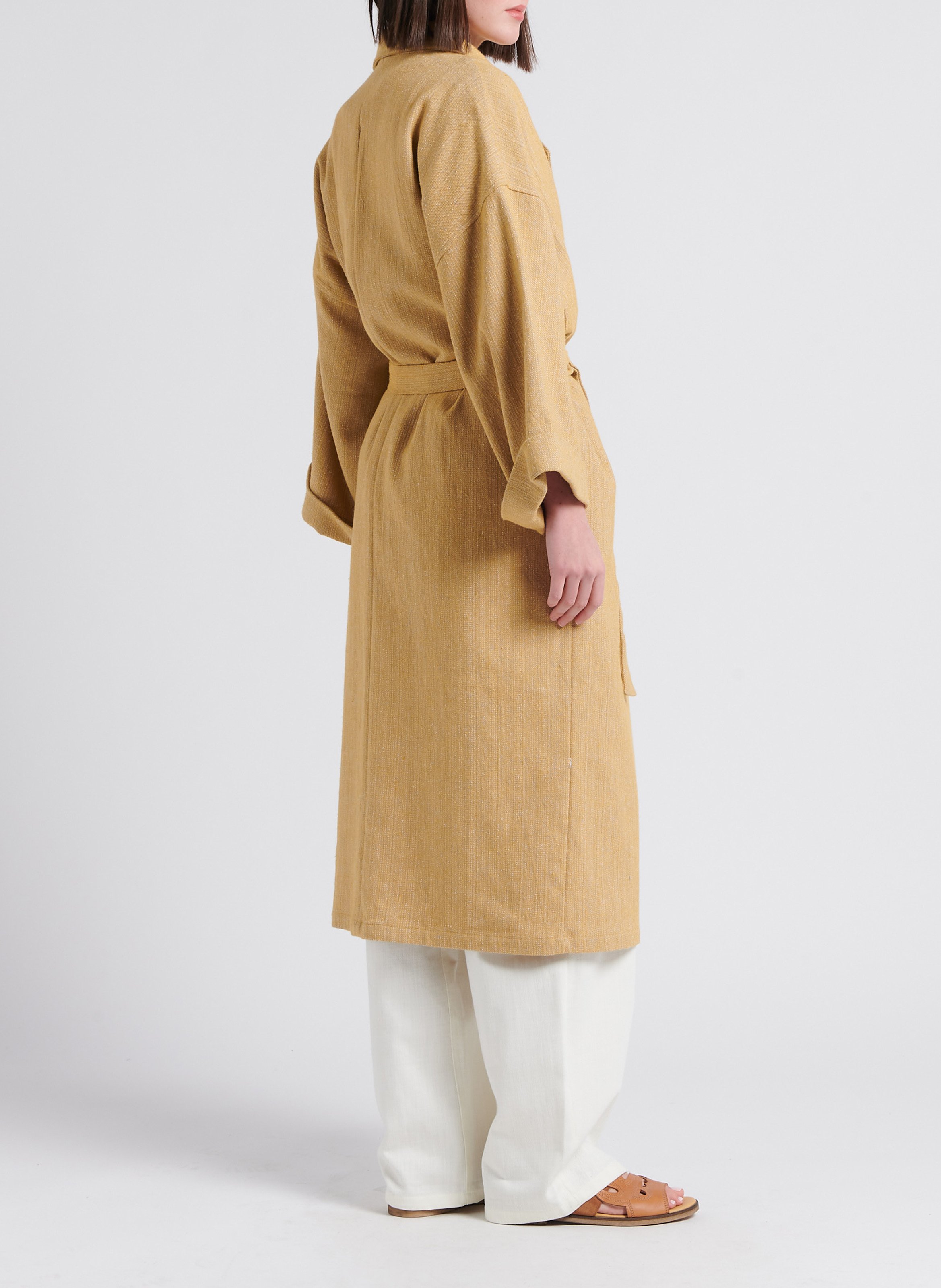 Loose-fit trench with tailored collar ATTIC AND BARN Beige
