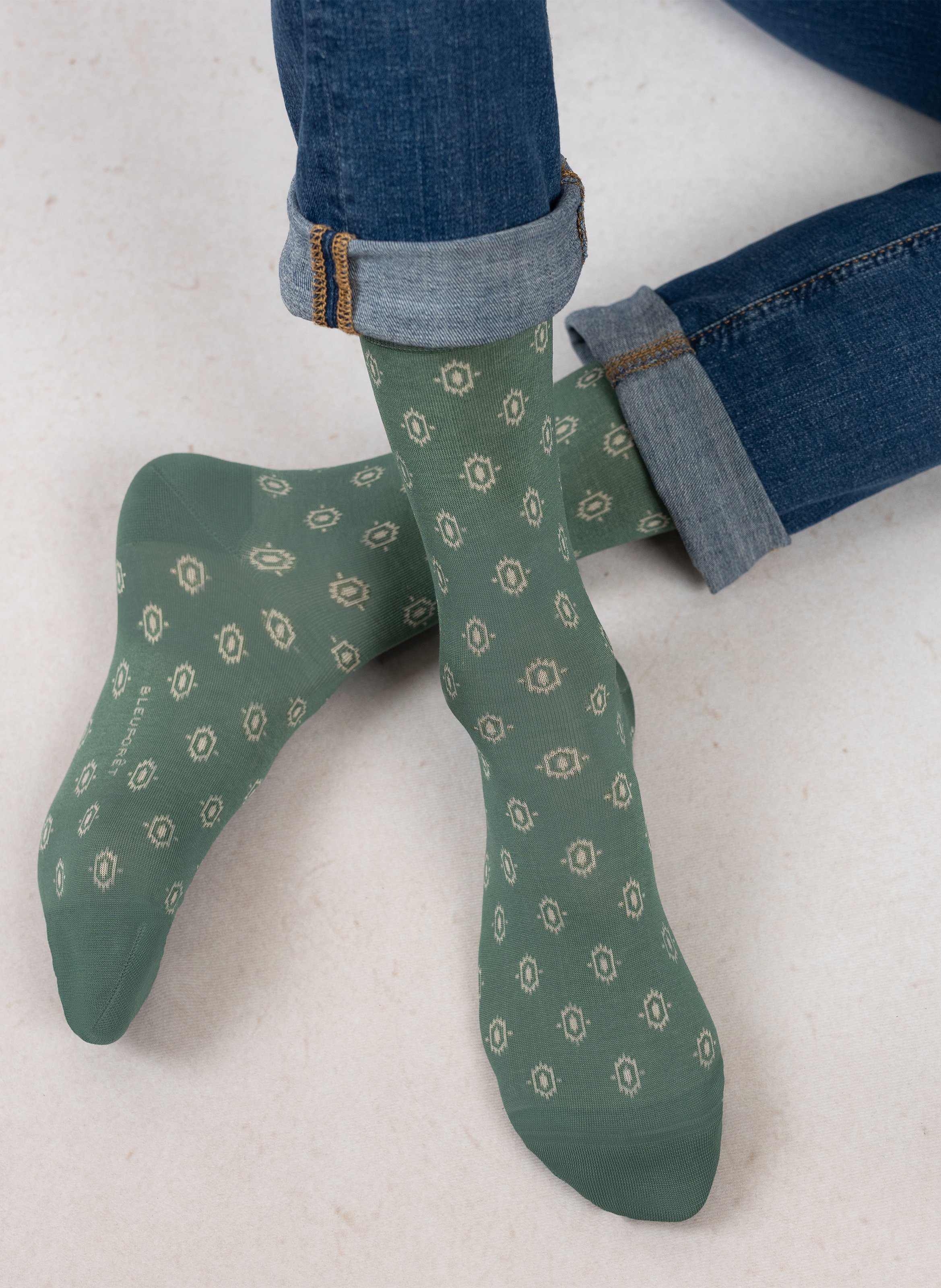 Sokken met print - katoenblend BLEUFORET