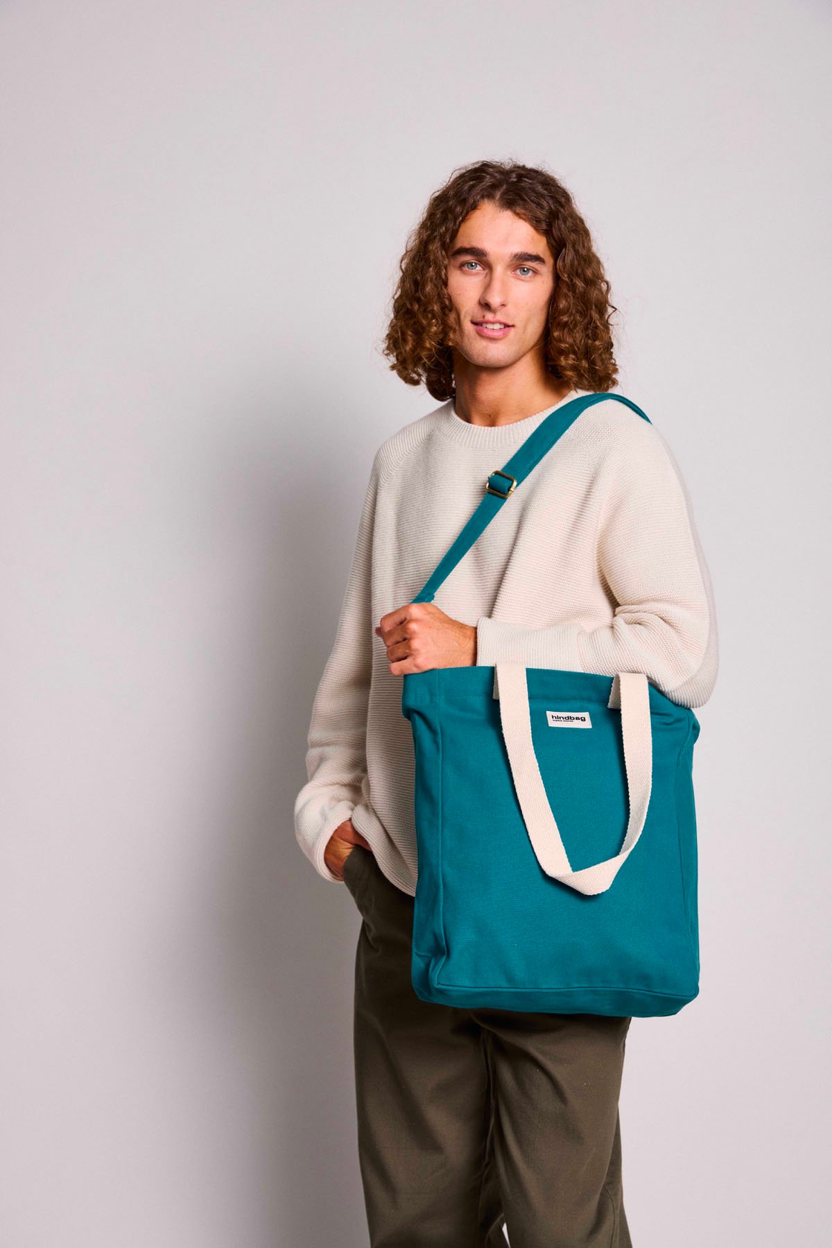 Cotton tote bag Blue