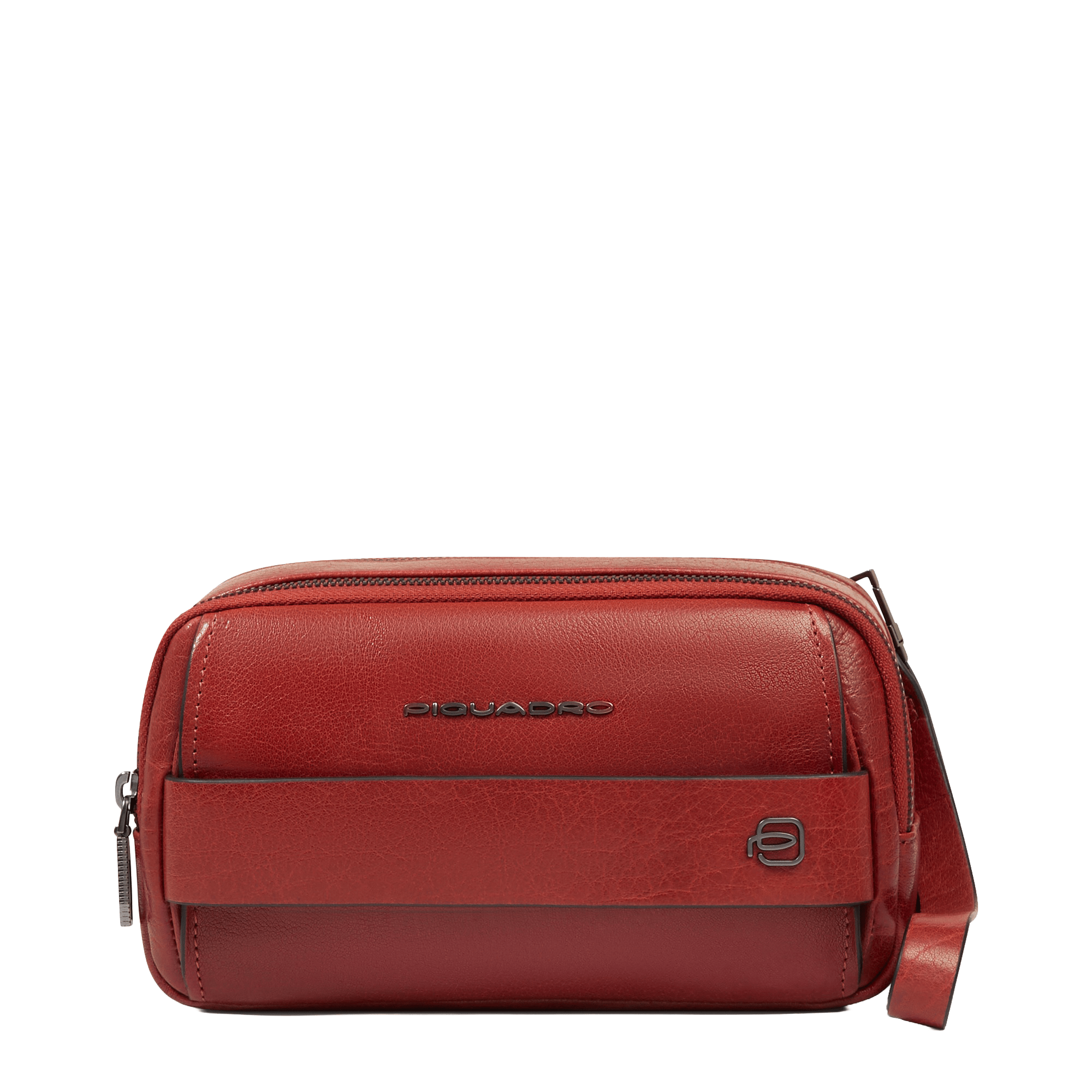 Leather handbag PIQUADRO Red