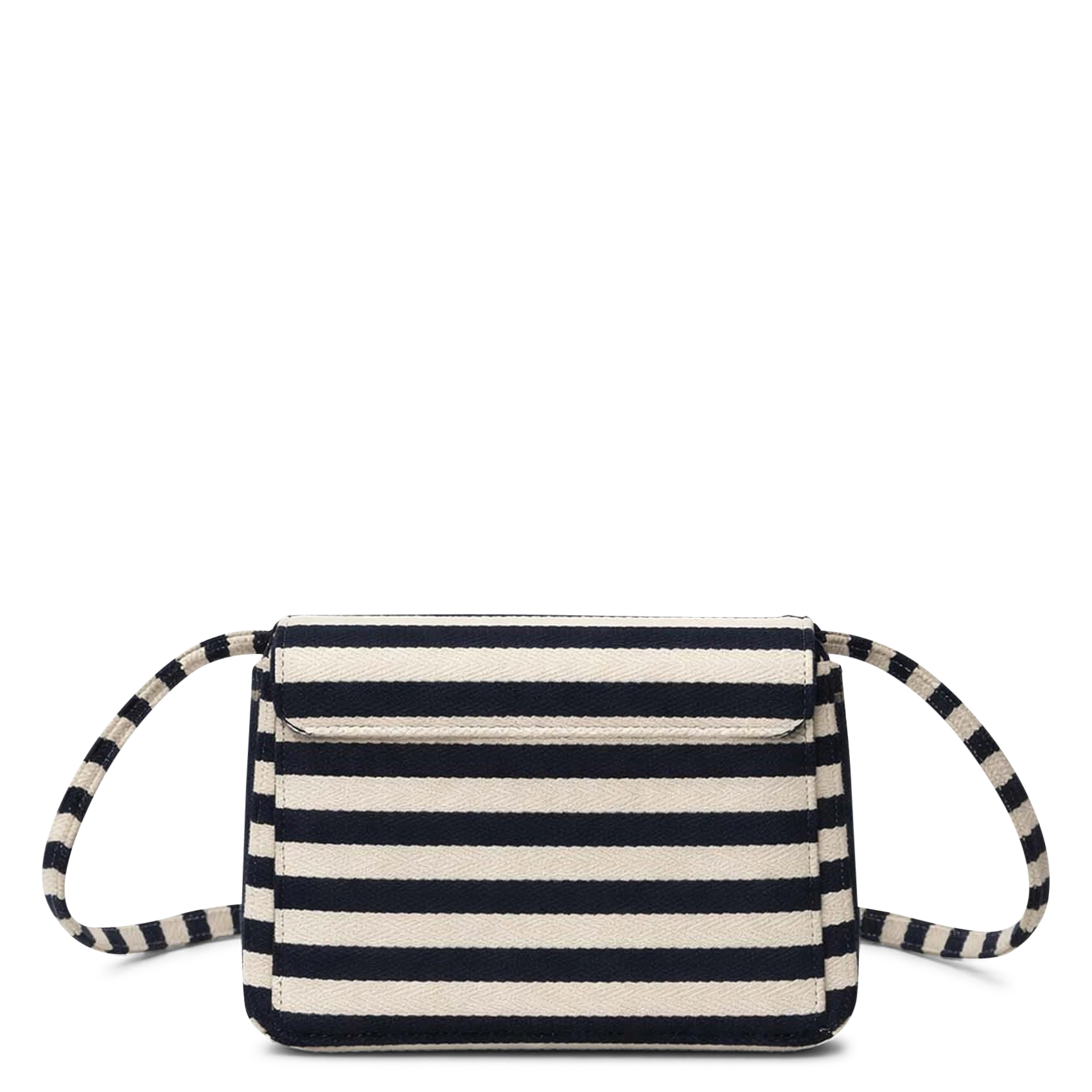 Umhängetasche mit gestreifter Klappe TARA JARMON Blau