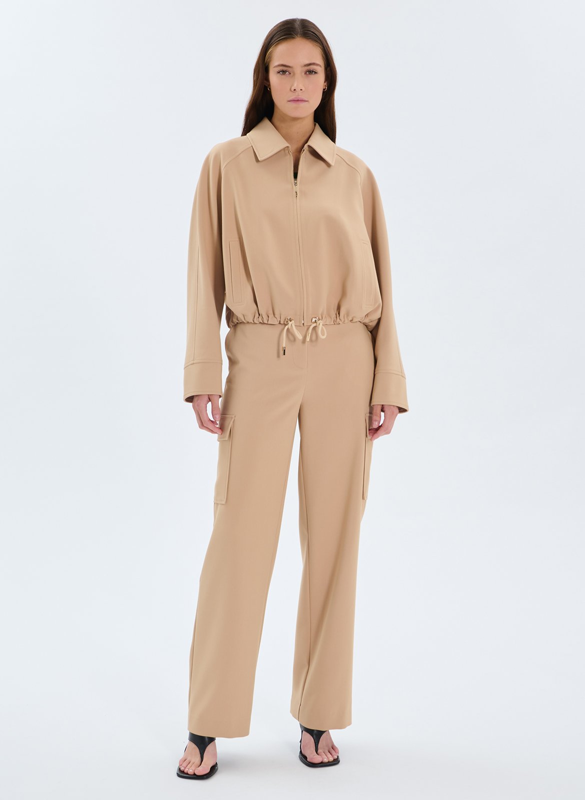 Gerade Smokinghose ZAPA Beige