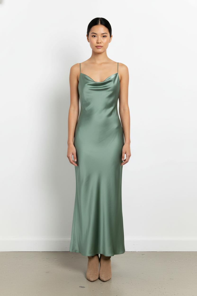 Long dress MAISON LEMOINE - Seconde main Green