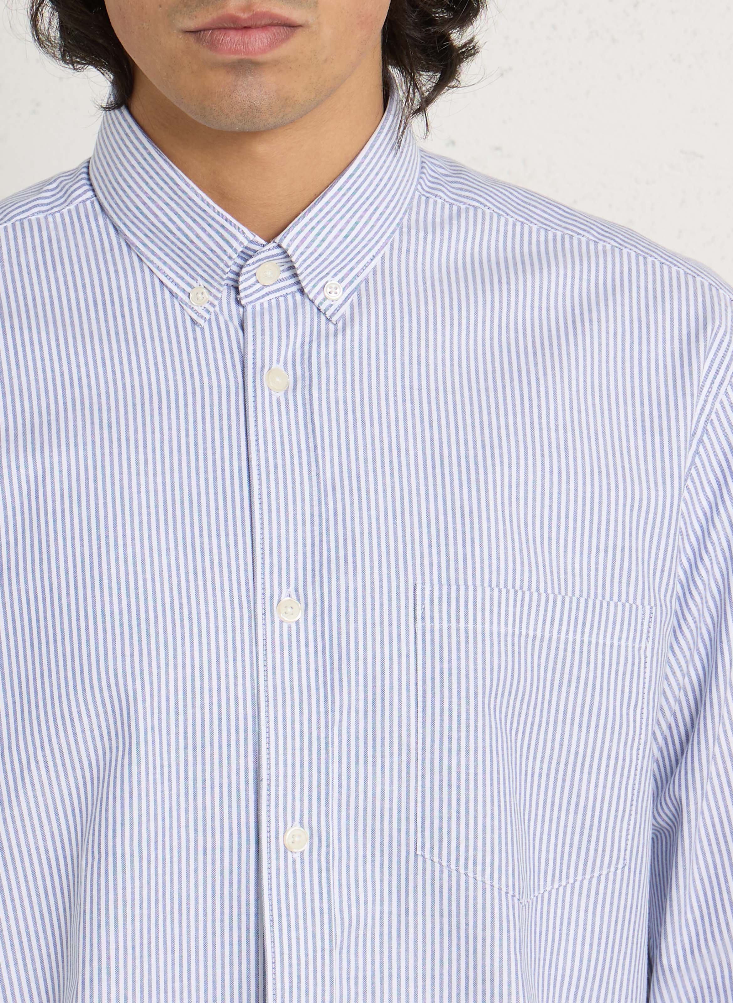 Baumwollhemd mit Print  AU PRINTEMPS PARIS Blau