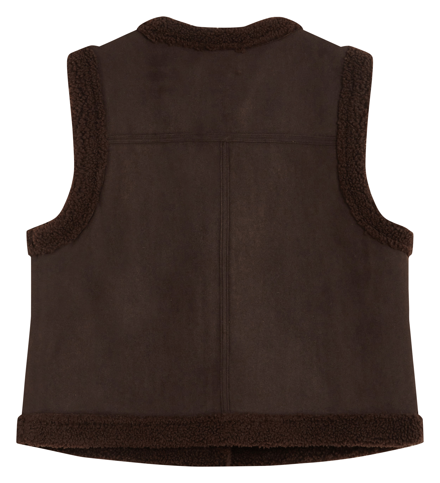 Short straight V-neck jacket GRACE ET MILA Brown