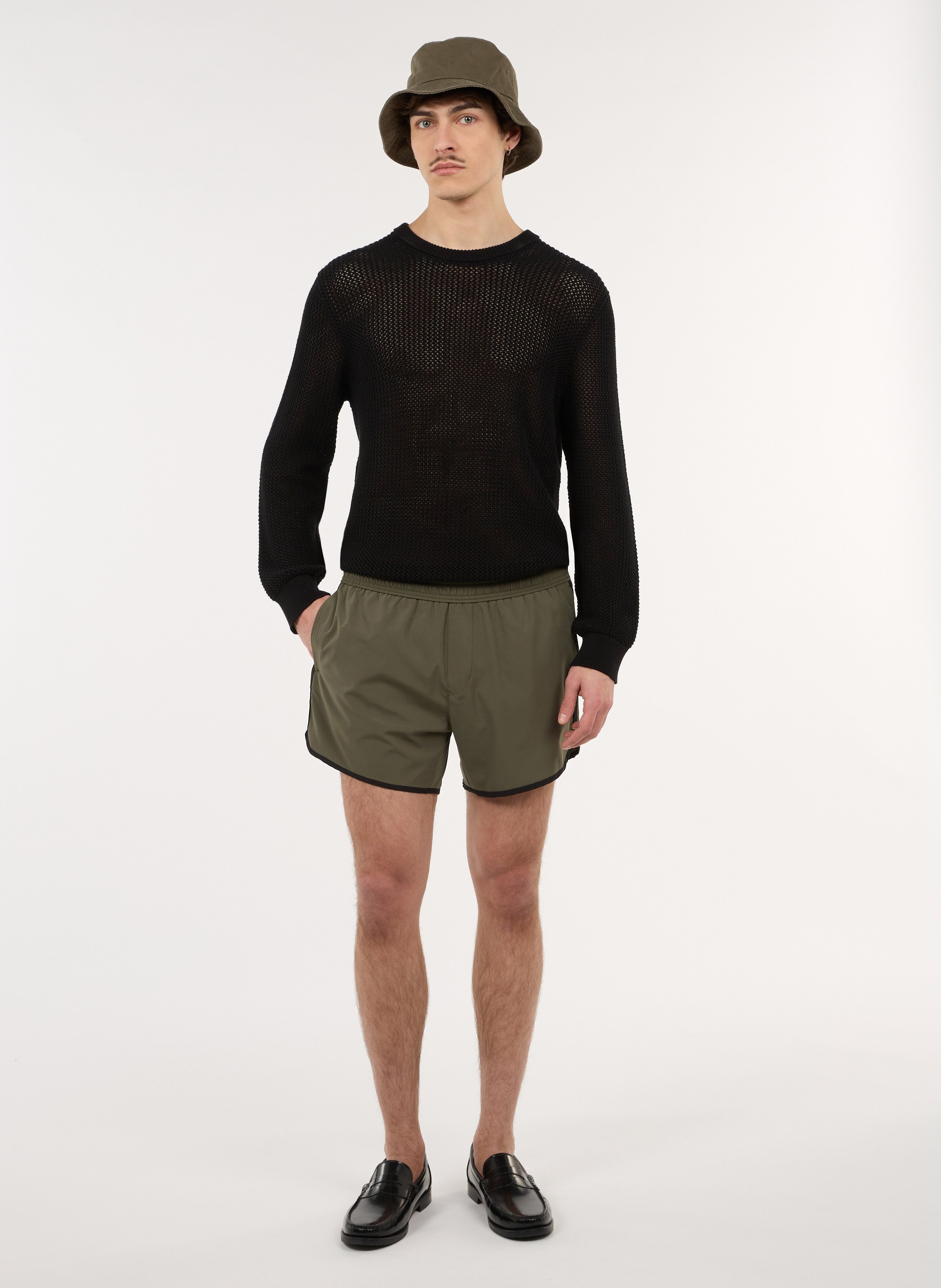 Gerad geschnittene Shorts SAISON 1865 Khaki