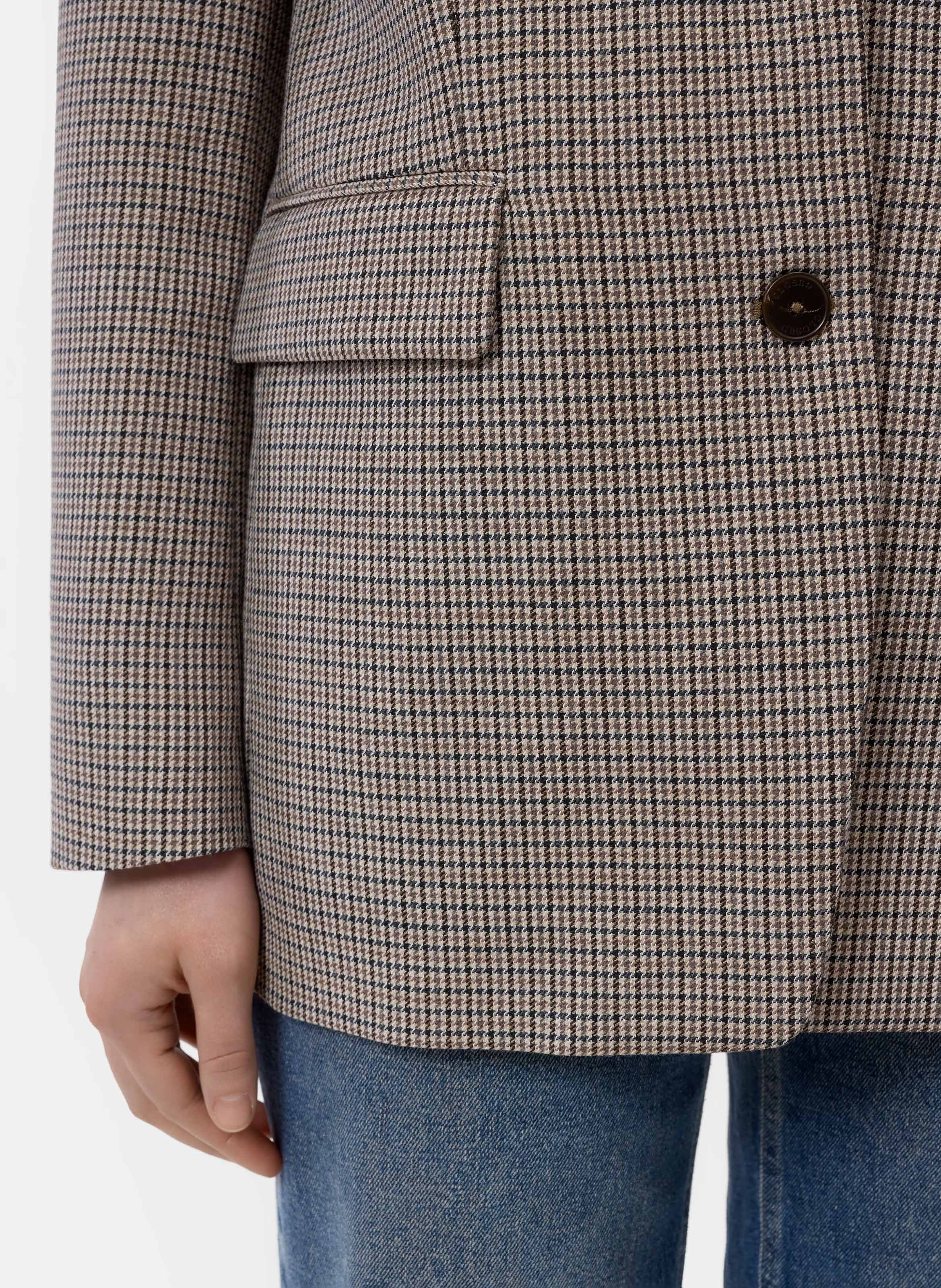 Gedrukte blazer van gemengde wol CLOSED Beige