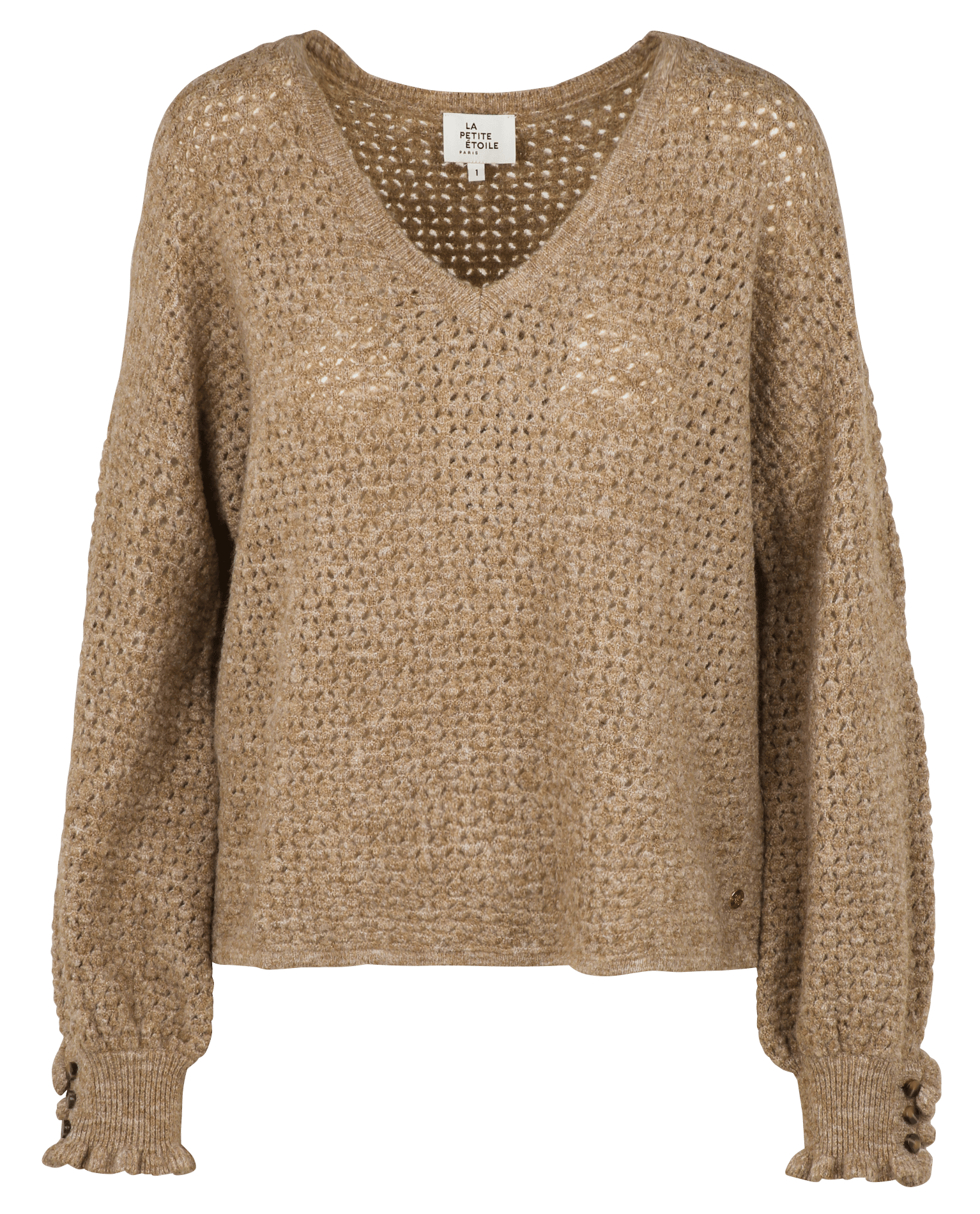 Pull oversize ajouré col V LA PETITE ETOILE