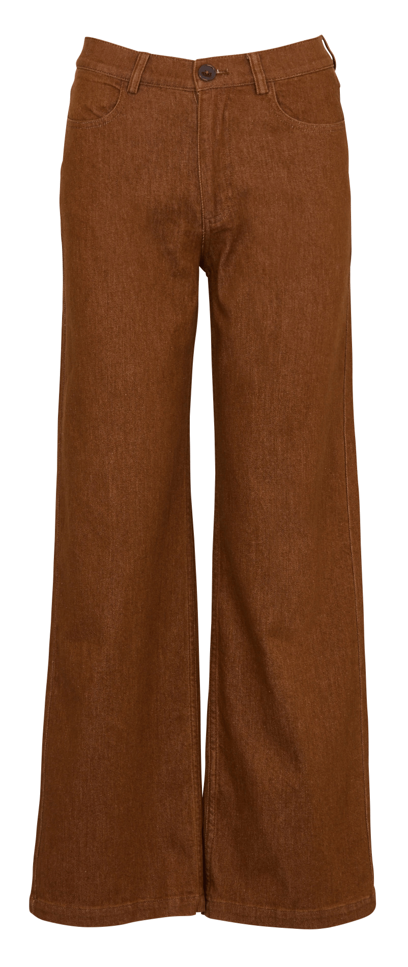 Straight Cut Jeans aus Baumwoll-Mix NICE THINGS Braun