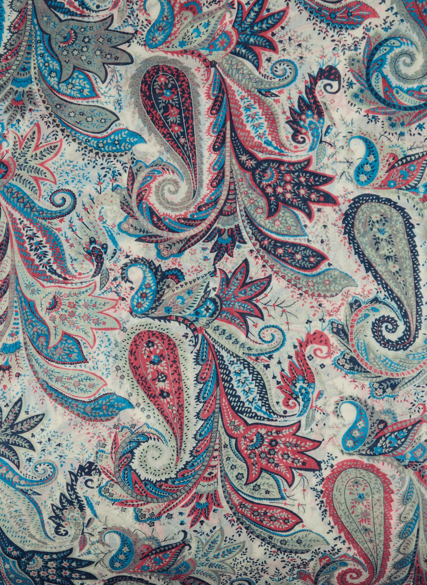 Printed wool scarf AU PRINTEMPS PARIS Multicolored