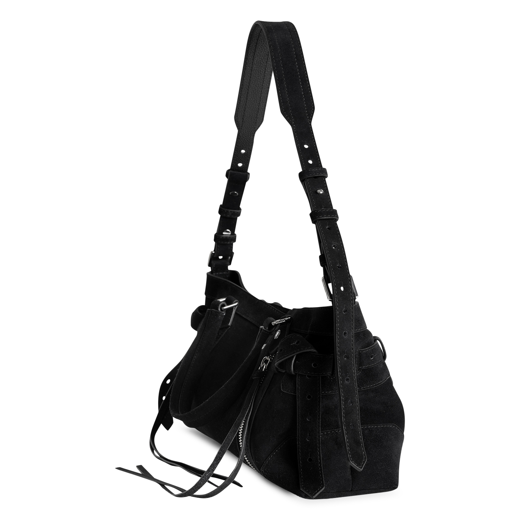 Umhängetasche aus Wildleder | Schwarz ZADIG&VOLTAIRE Damen
