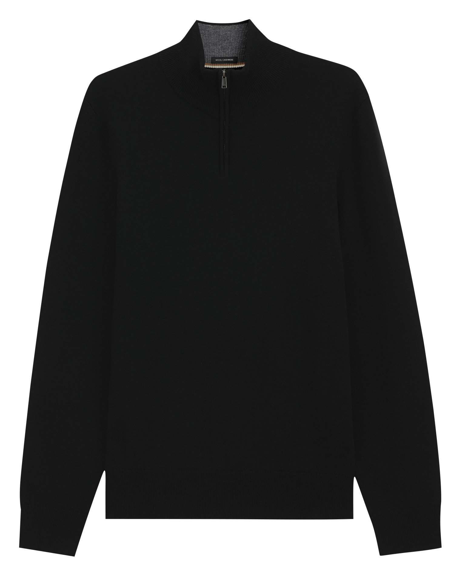 Pull col montant en laine mélangée BOSS