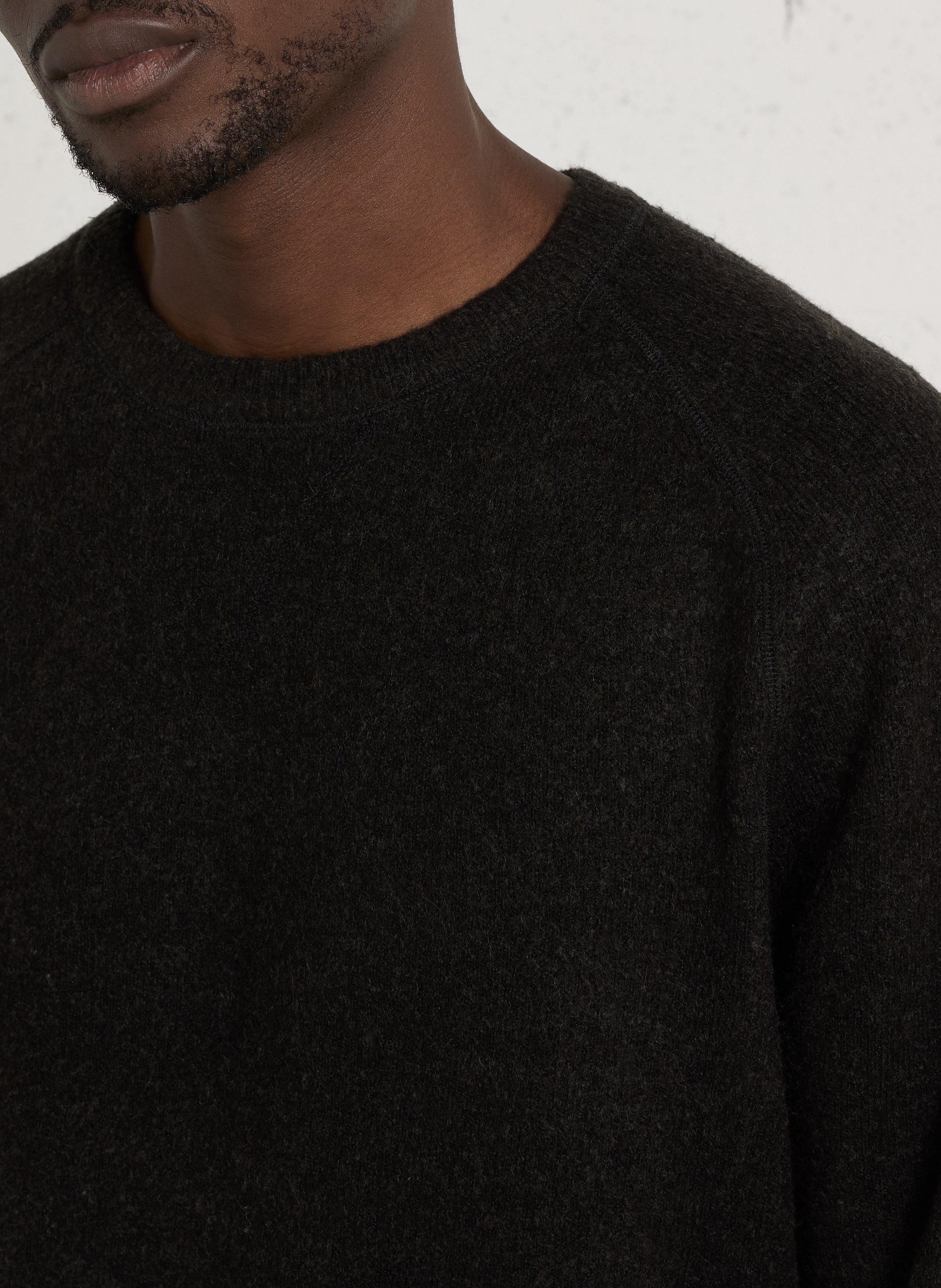 Crew-neck knit sweater LE TEMPS DES CERISES Black
