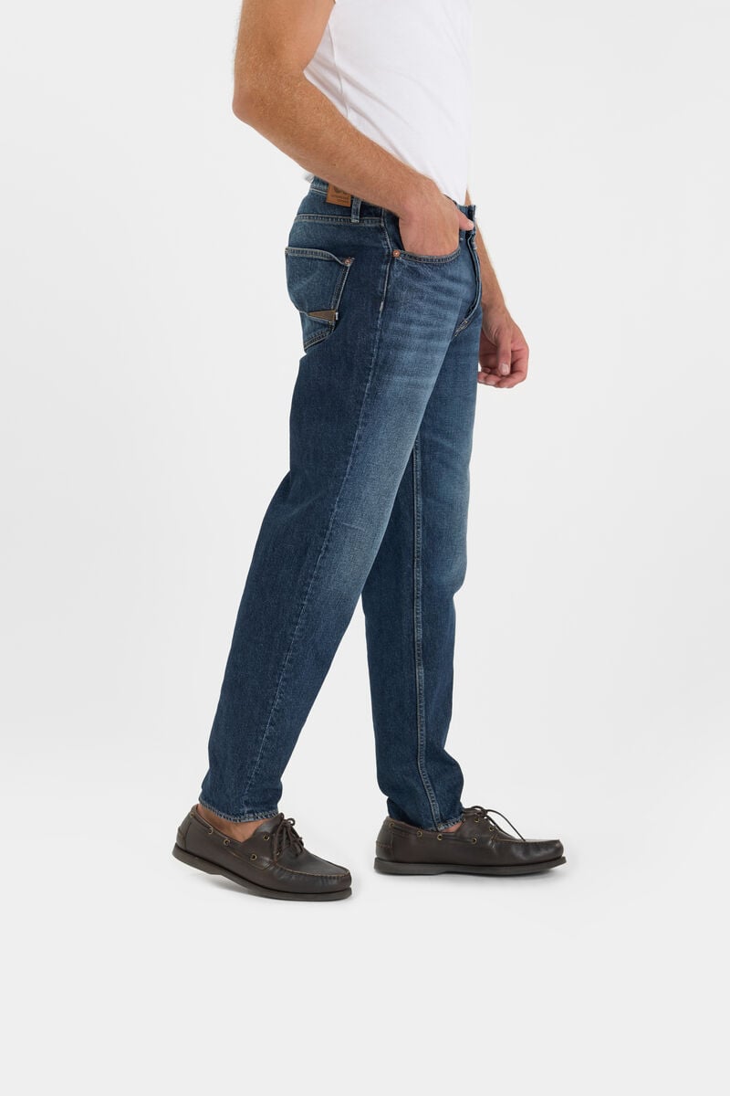 Loose-Fit Buttoned Jeans LE TEMPS DES CERISES Blue