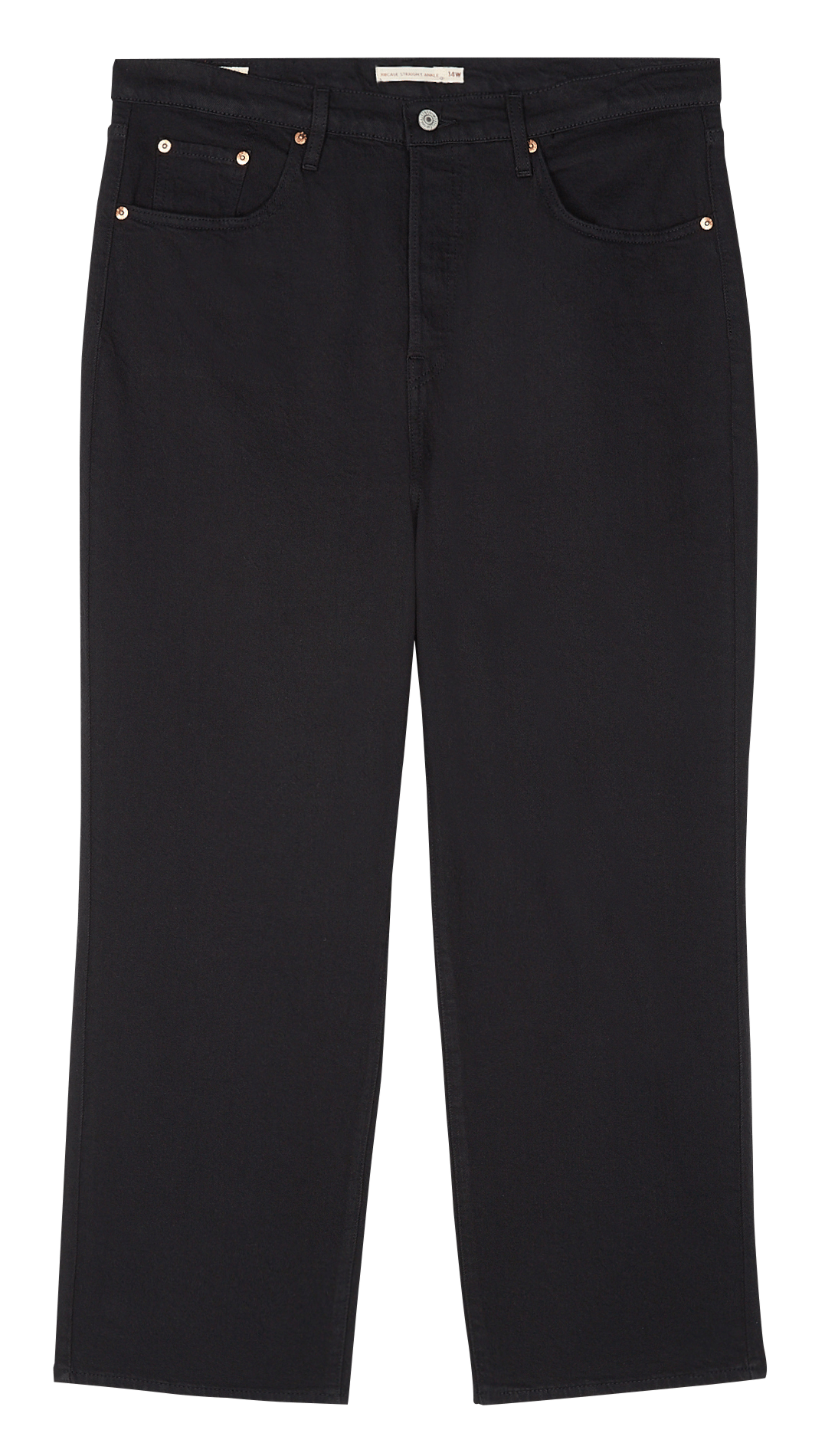 Cotton-blend straight-leg jeans LEVI&#039;S Black