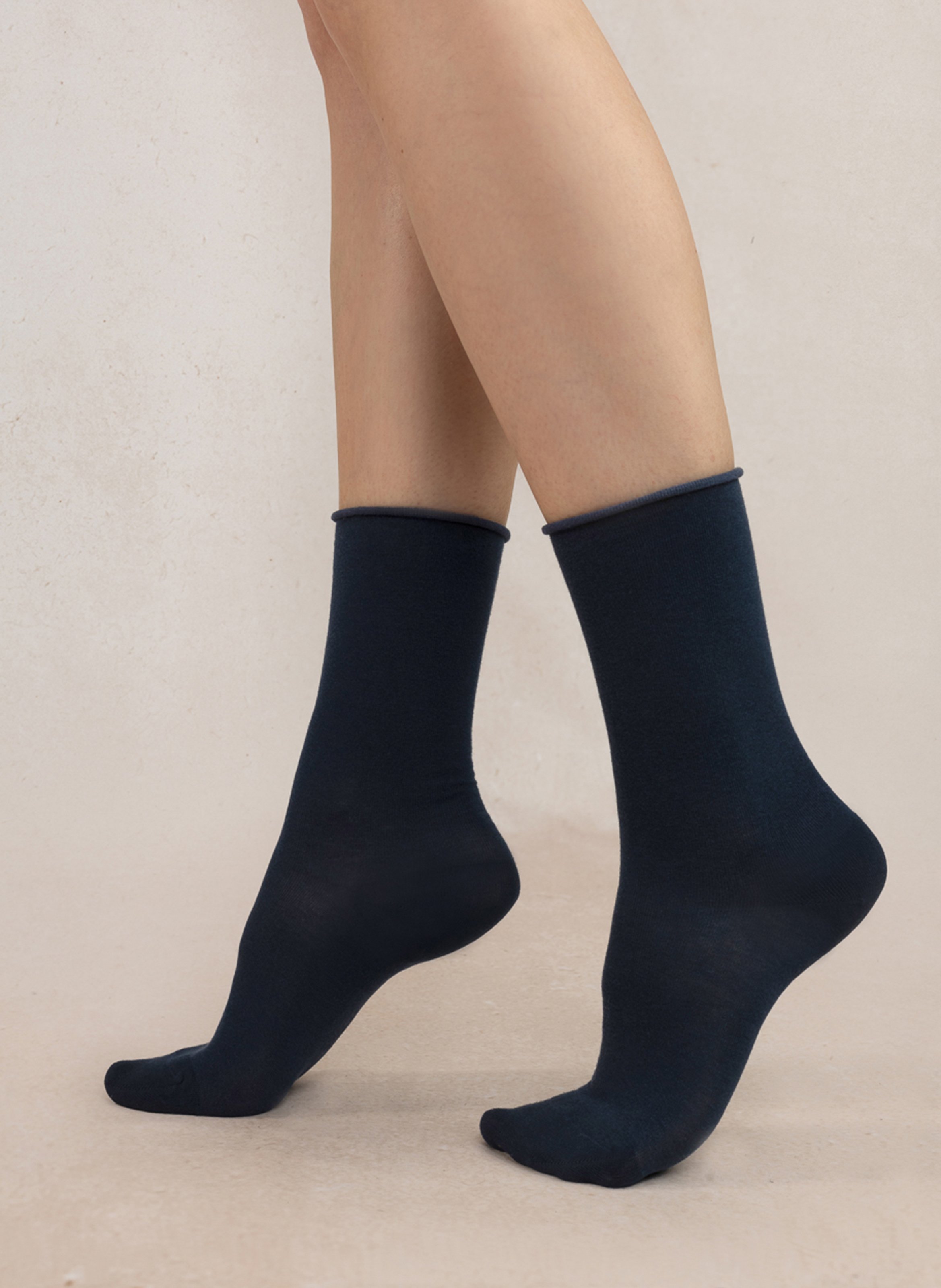 Velvety socks Denim Bleuforet Women FBU6594 Place des Tendances