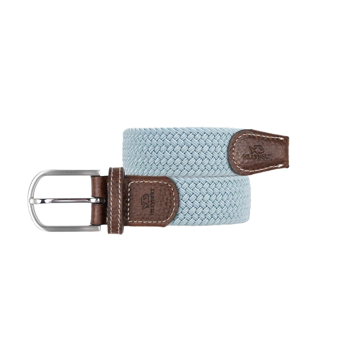 Solid Elastic Braided Belt  Bleu nuage