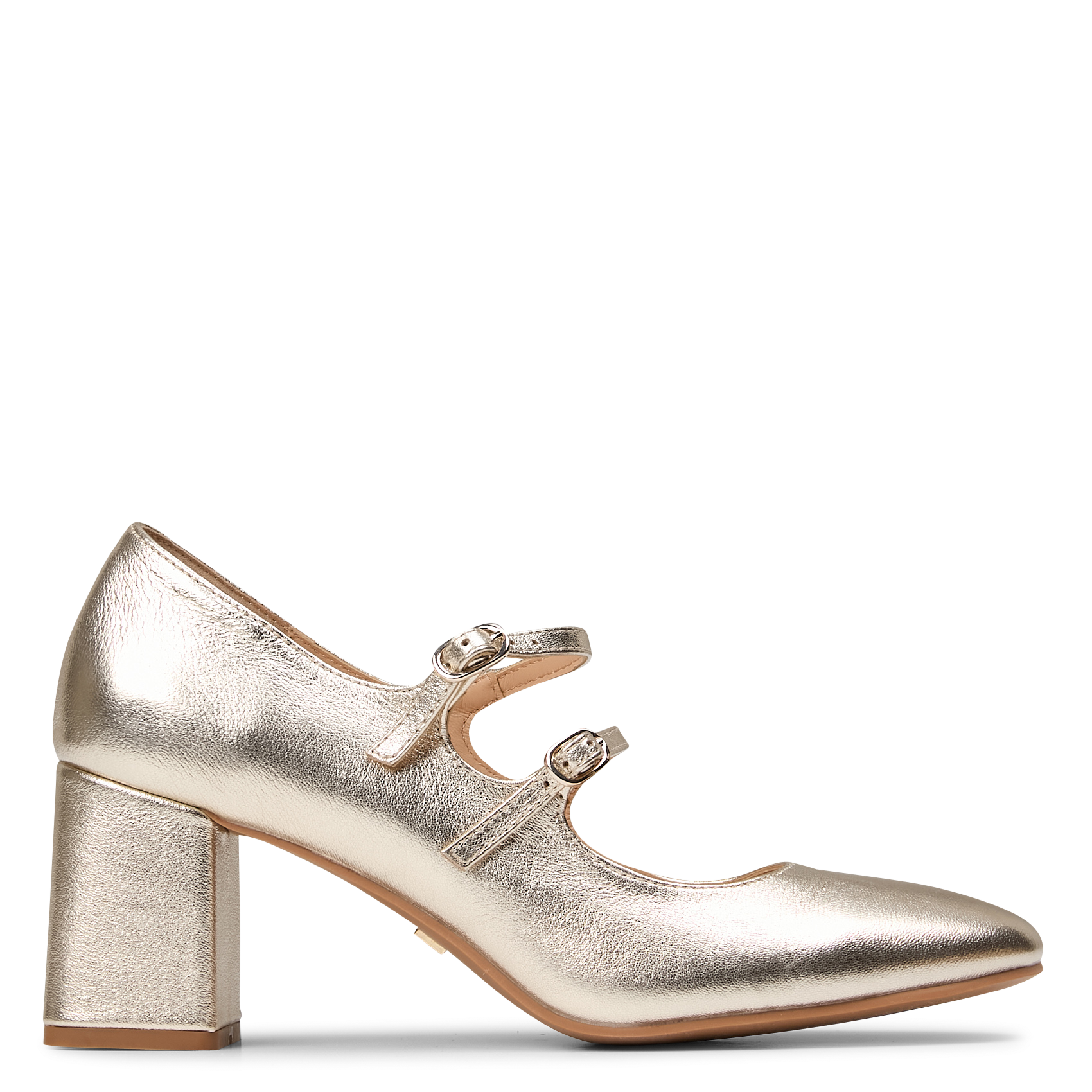 Babies métallisées à brides BOCAGE Doré