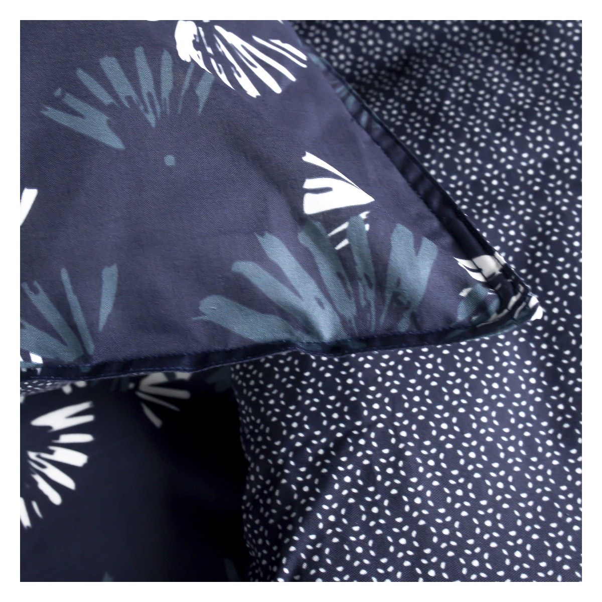 Floral printed cotton bedding set TODAY LINGE DE MAISON Blue