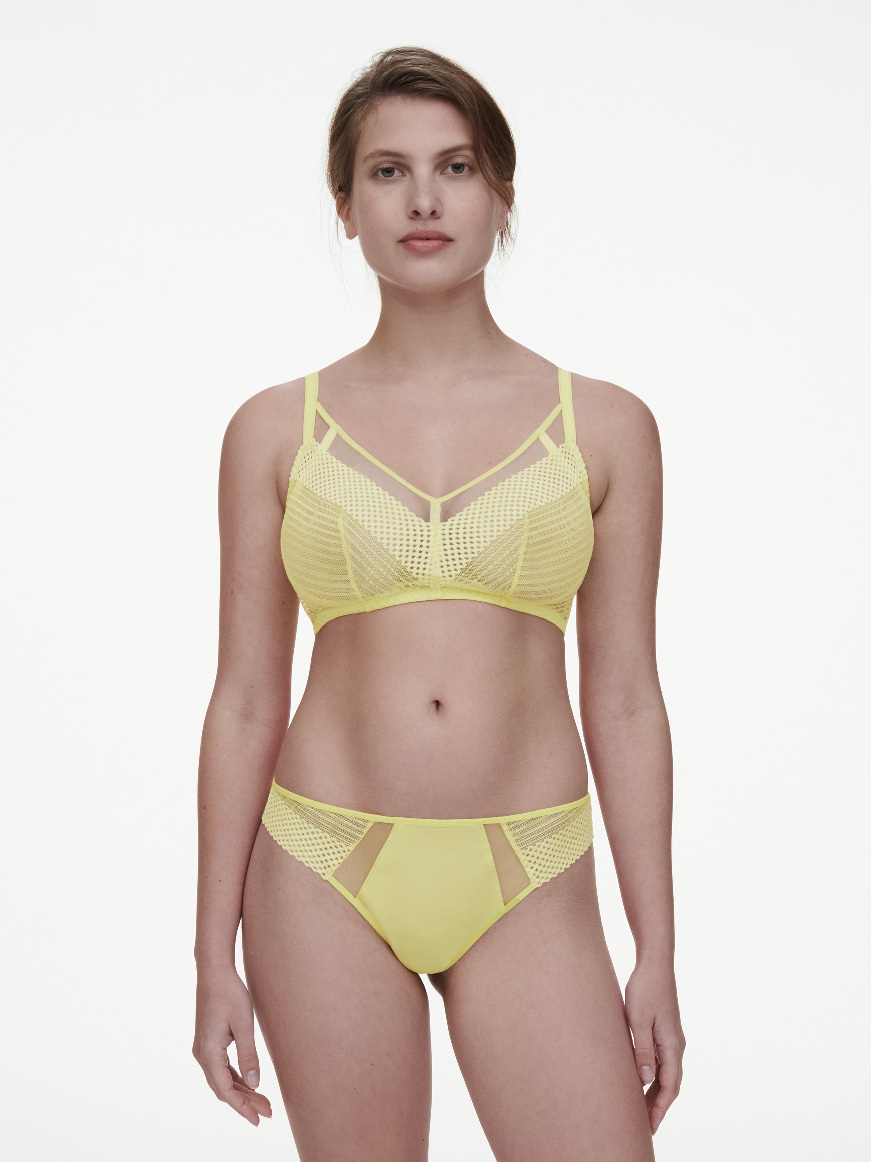 Non-wired support bra Yellow