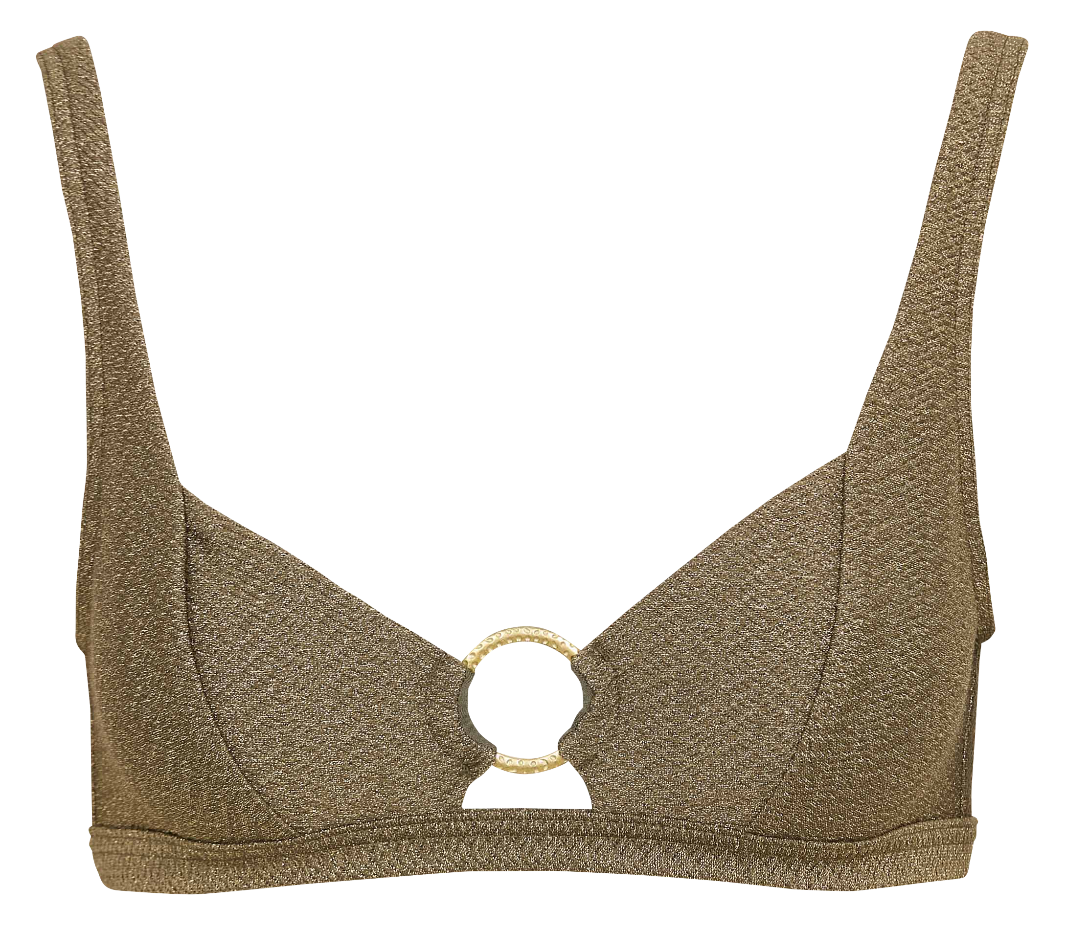 Haut de maillot de bain irisé  LIVIA Kaki