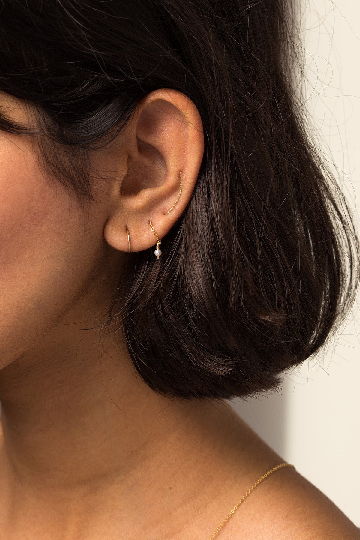 Mini hoop earrings YAY Golden