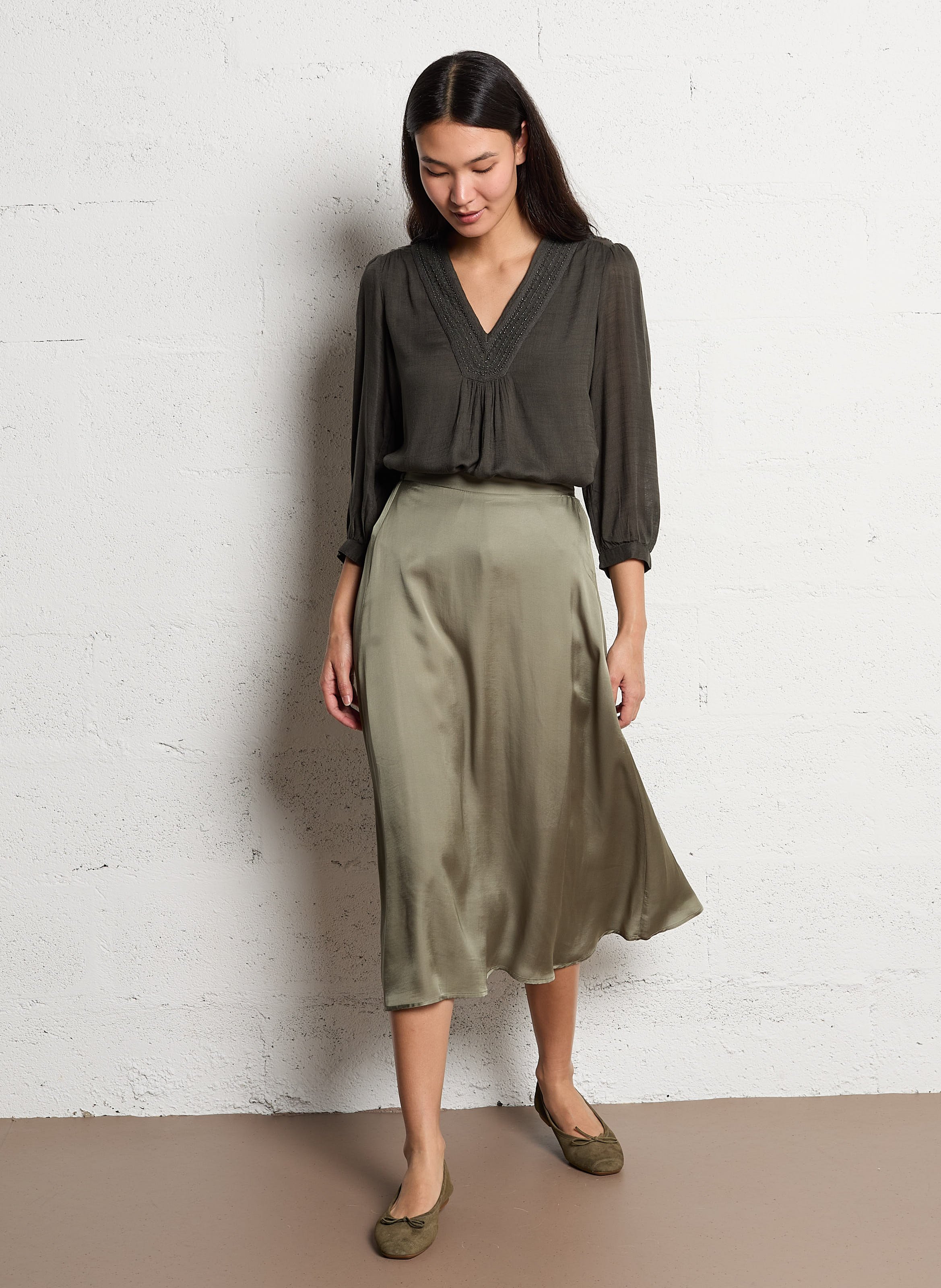 Ballet pumps REQINS Khaki