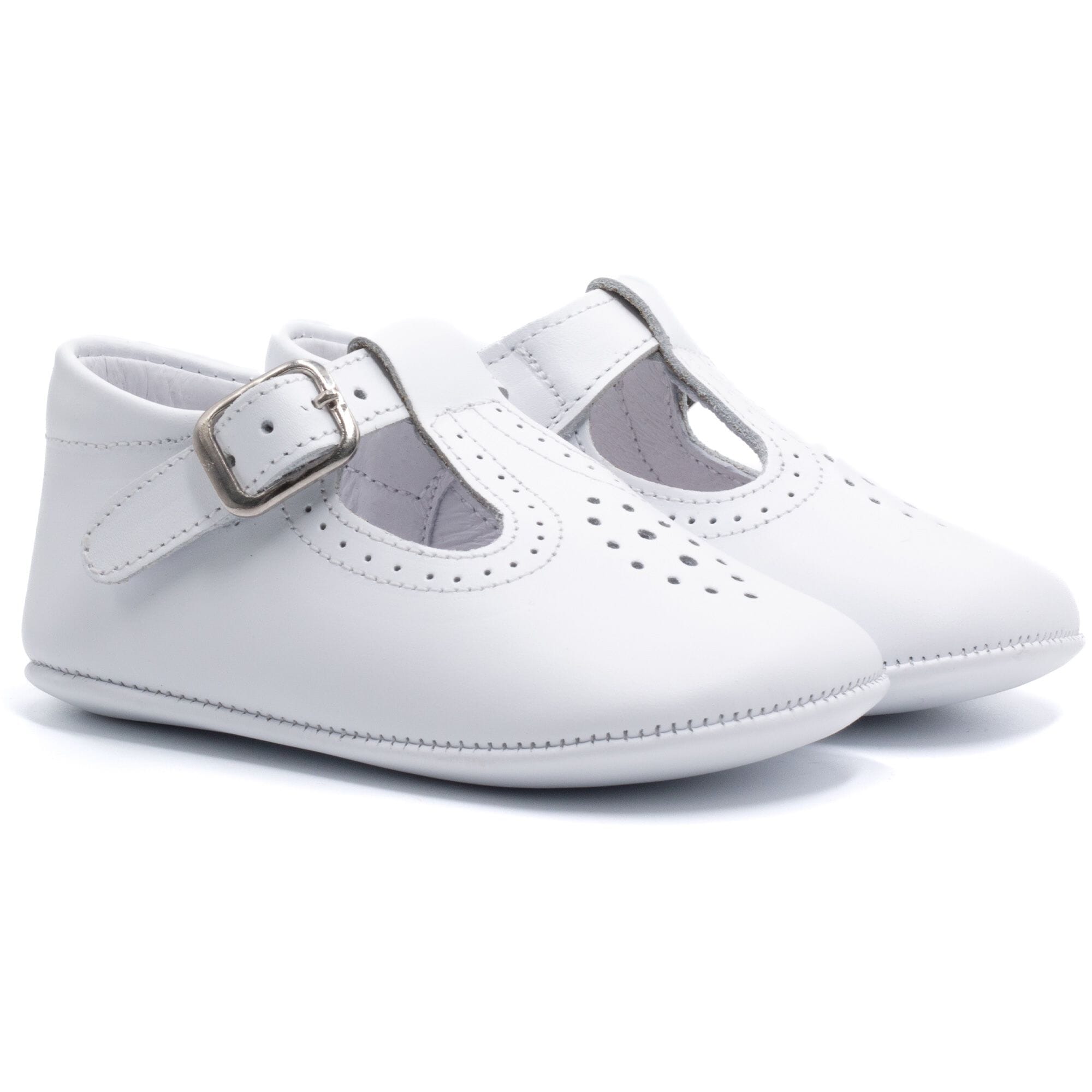 Soft leather slipper Boni & Sidonie White