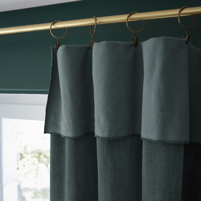 Blackout and Thermal Curtains L'EFFET PAPILLON Grey