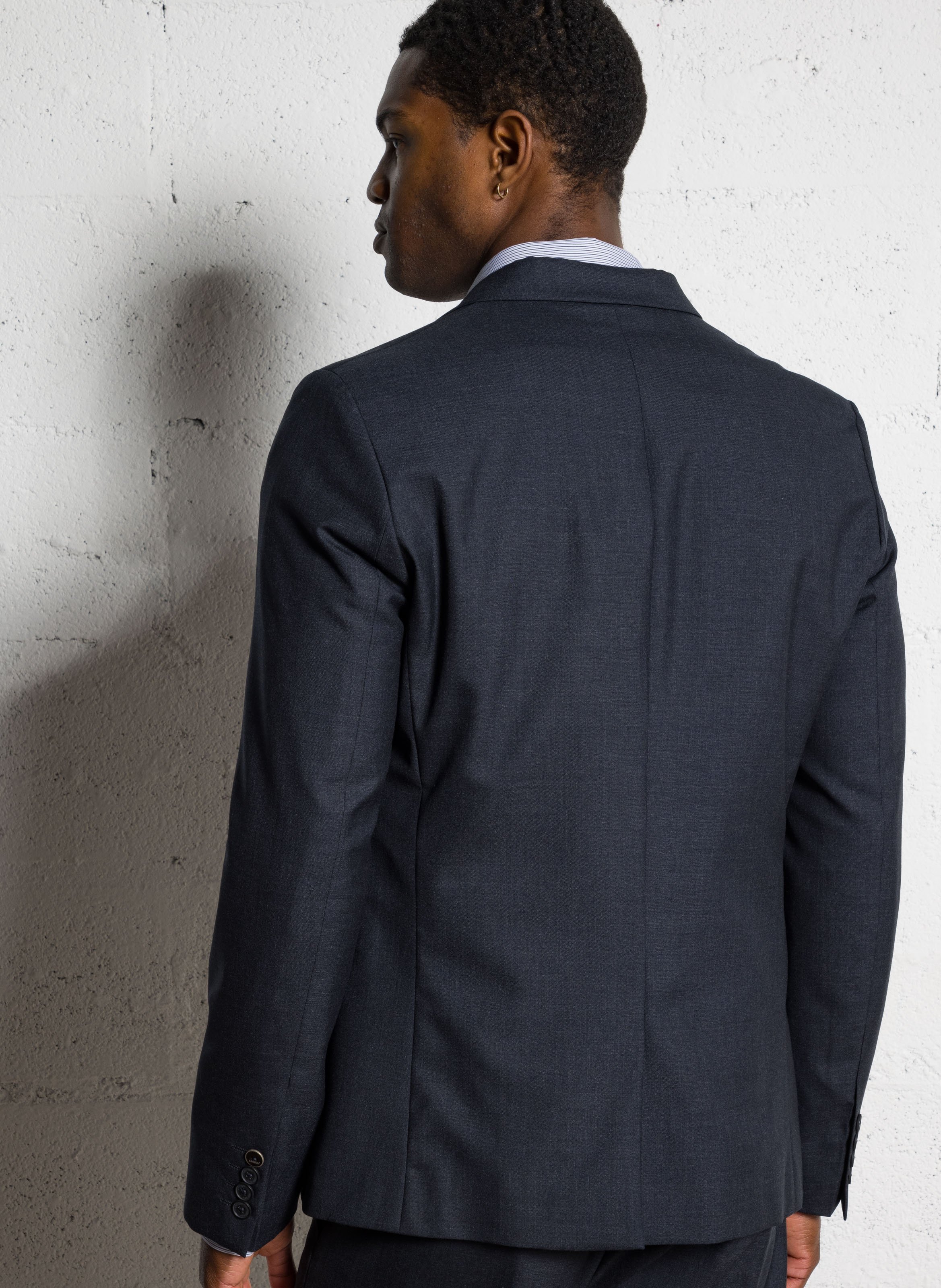 Colbert van wol IKKS Blauw