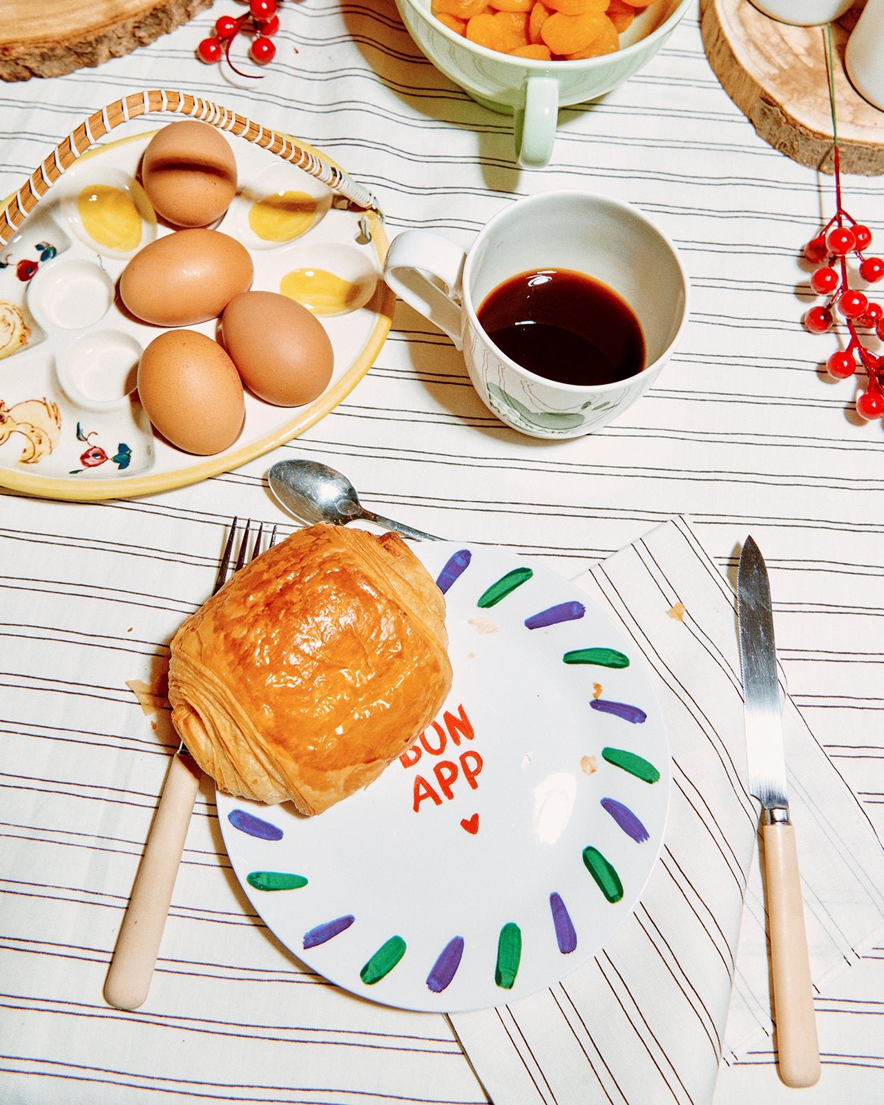 Le lot de 6 assiettes à dessert EMOI EMOI Blanc