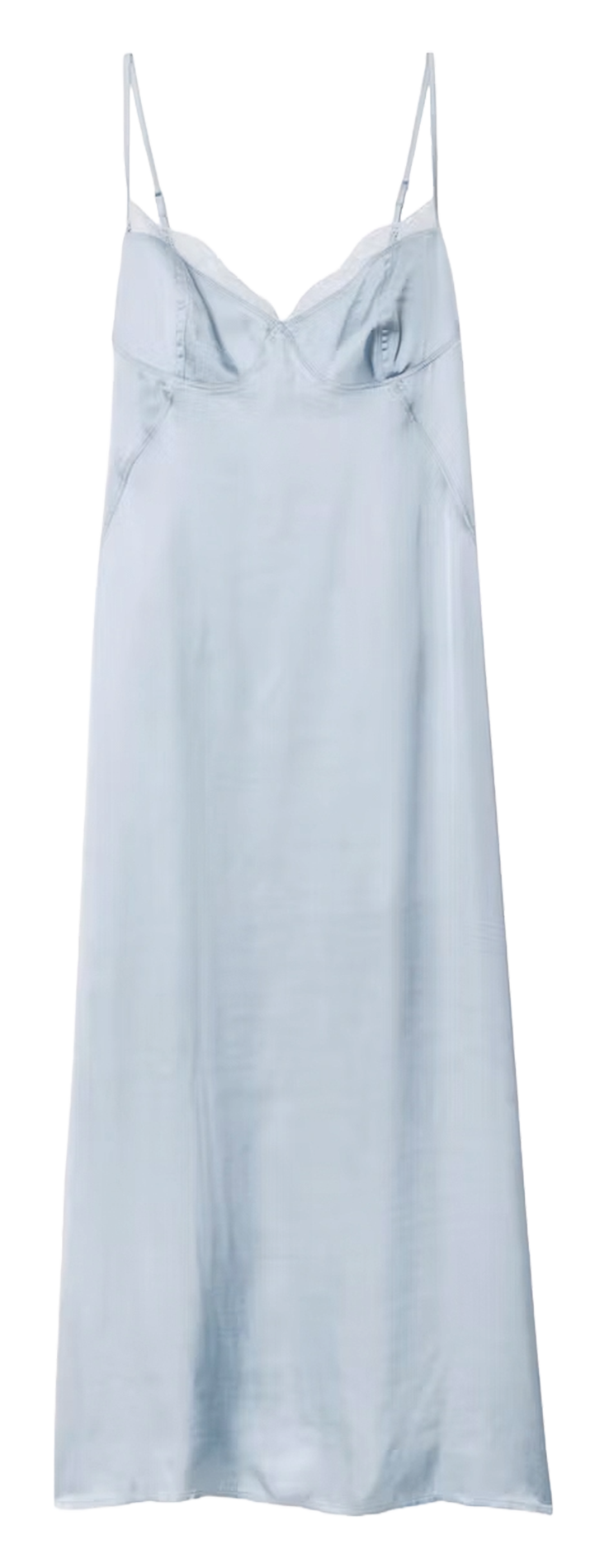 Robe midi col V ZADIG&VOLTAIRE Bleu