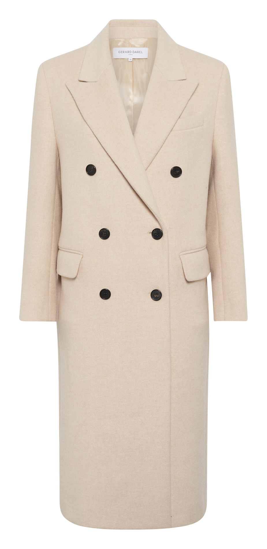 Manteau mi- long en laine mélangée GERARD DAREL Beige