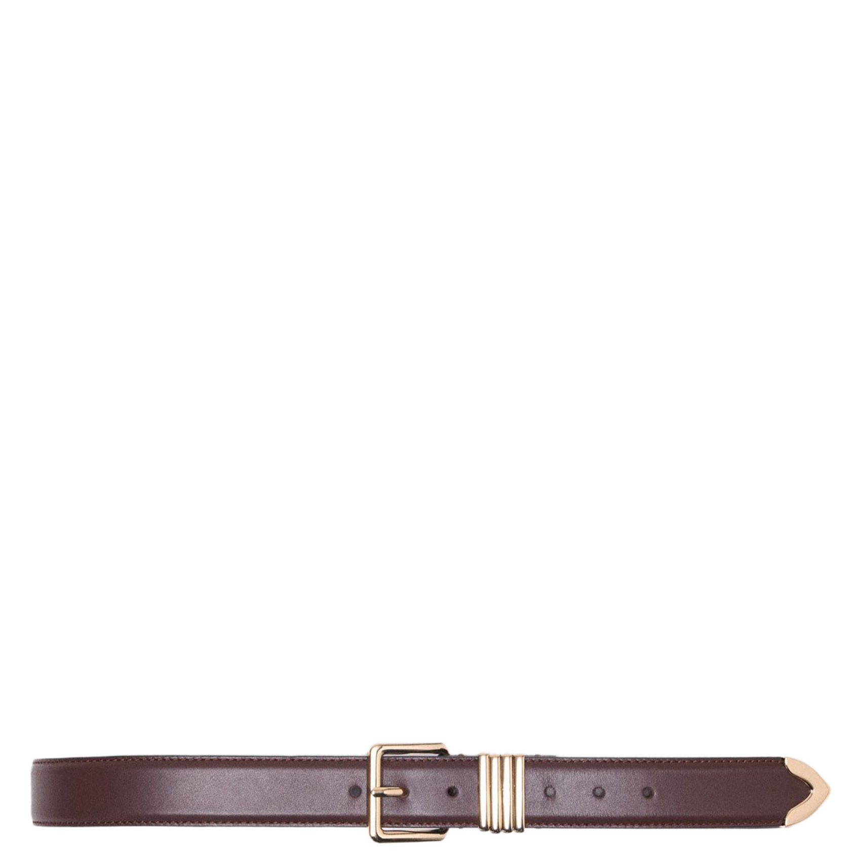 - Gespsluiting. - Breedte: 3 cm.  MAJE