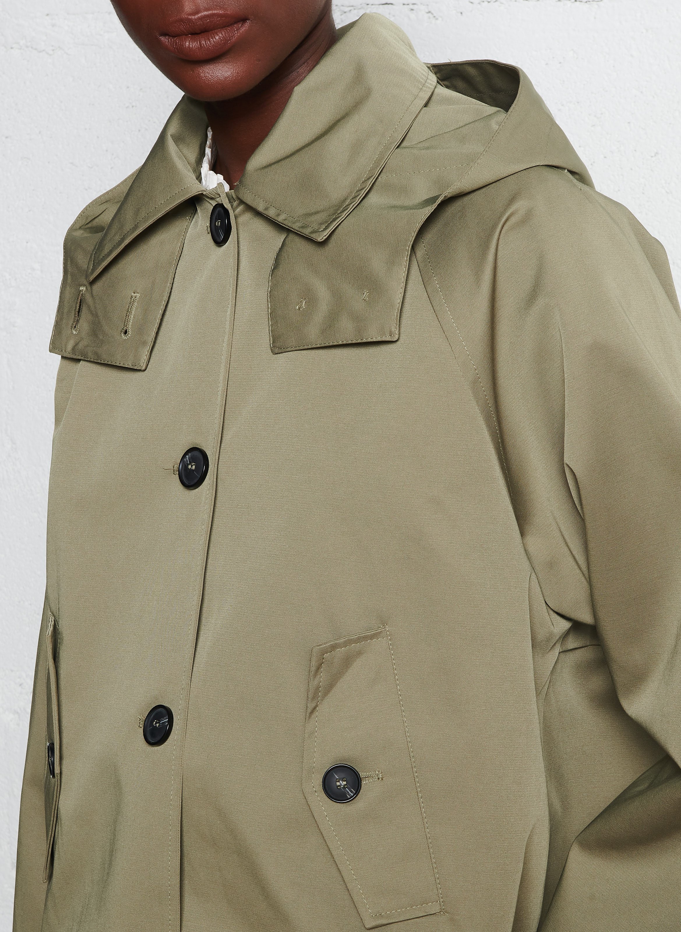 Parka courte trapèze unie LA PETITE ETOILE Kaki