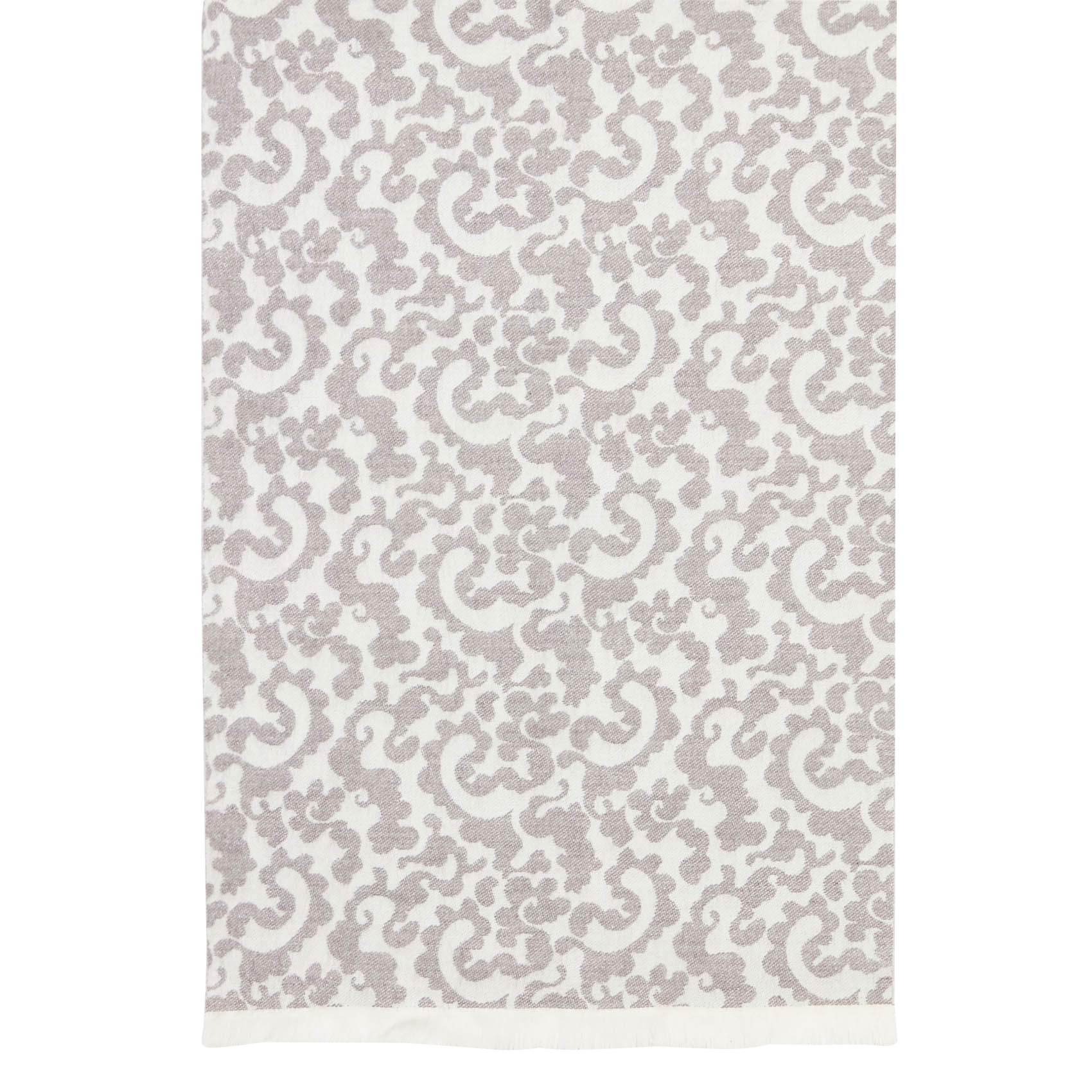 Bloemensjaal met jacquardpatroon AU PRINTEMPS PARIS Grijs