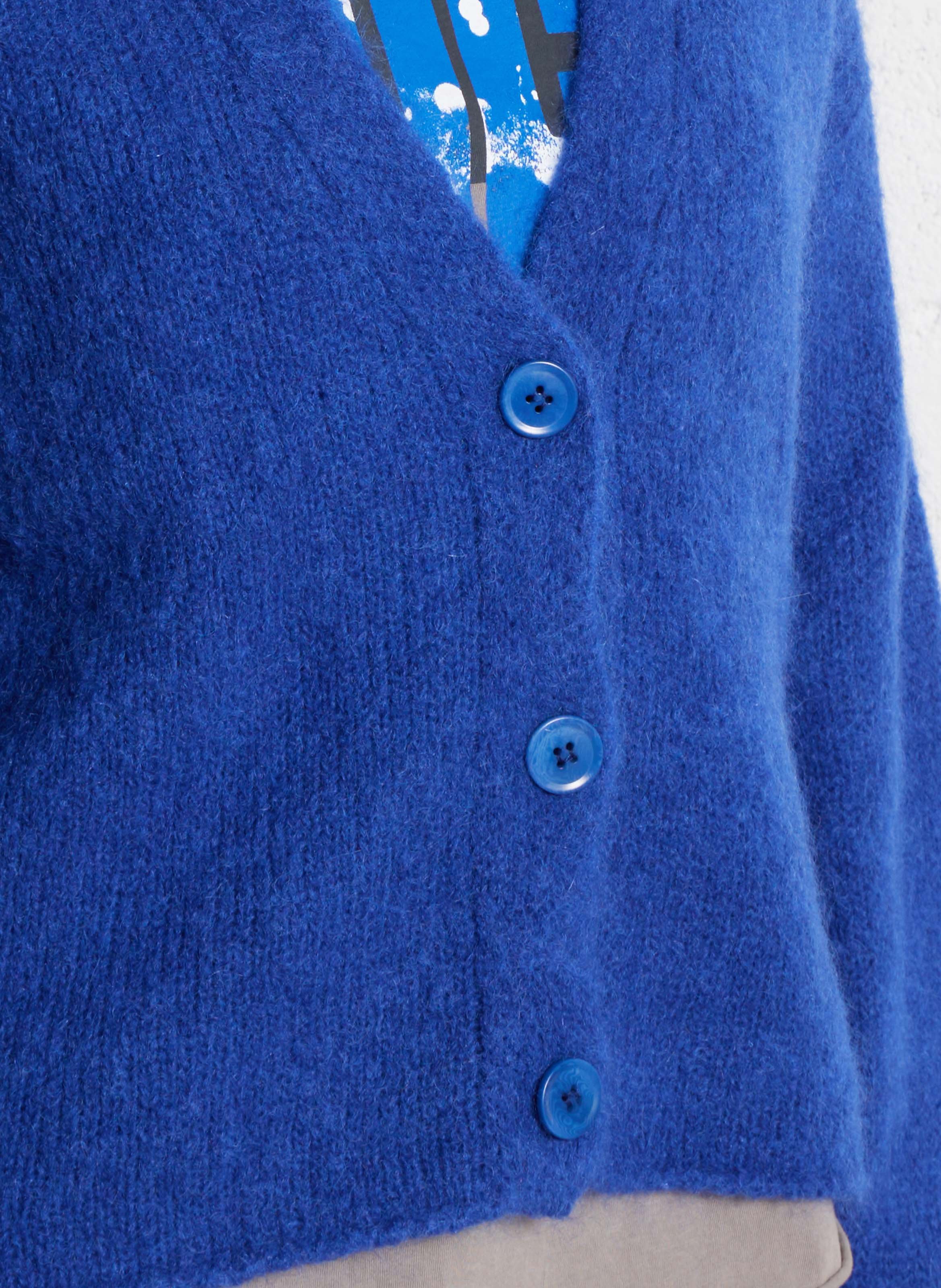 Wool-blend cardigan MAISON ANJE Blue