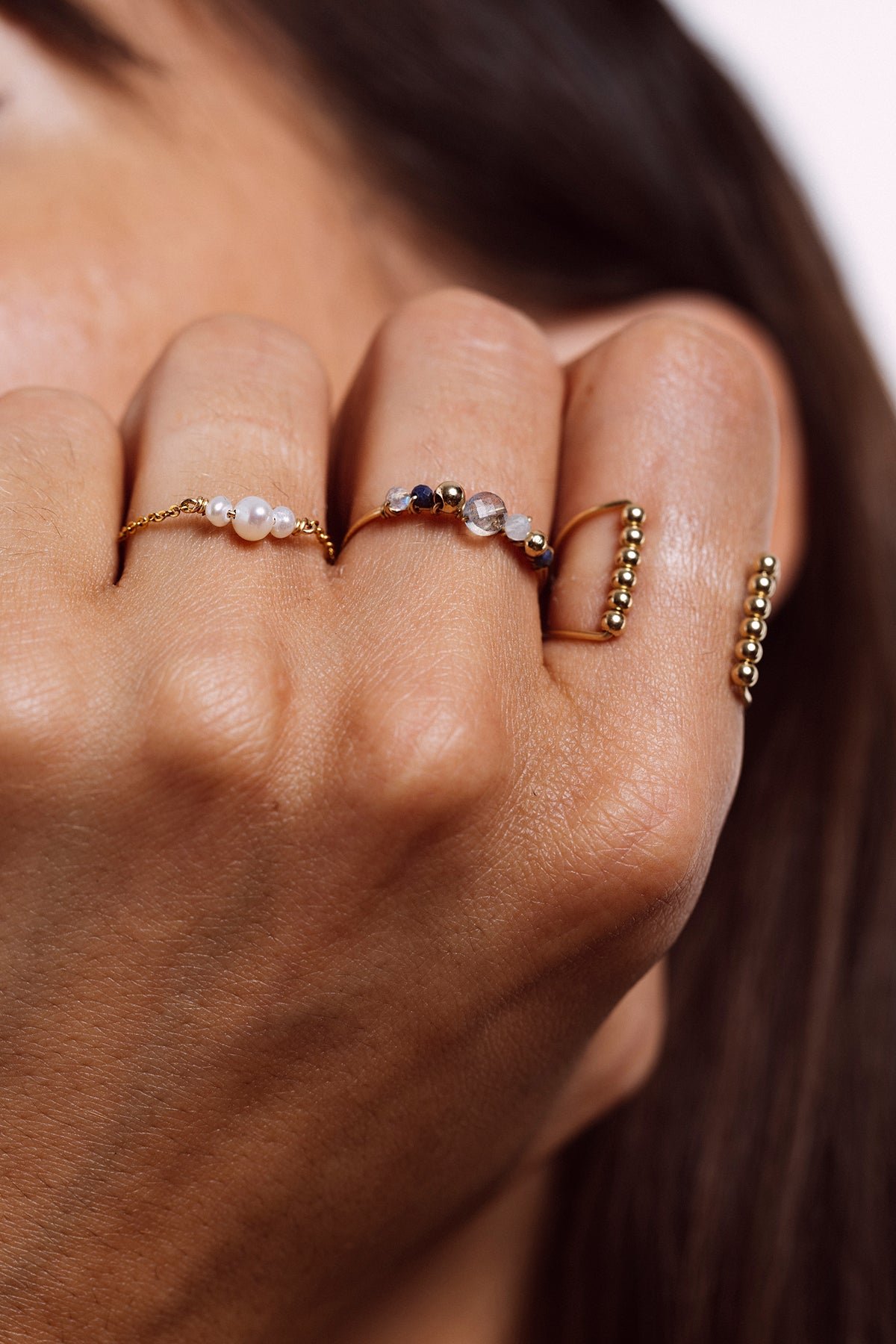 Small sand ring YAY Golden