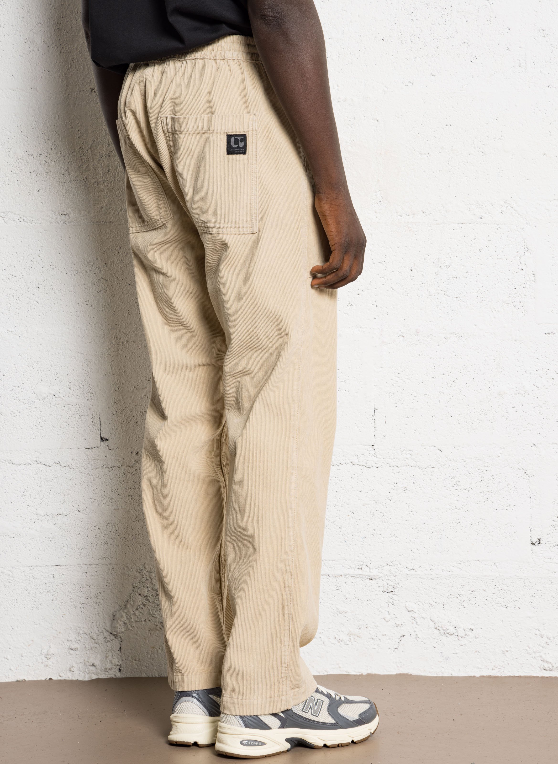 Pantalone dritto in cotone LE TEMPS DES CERISES Beige