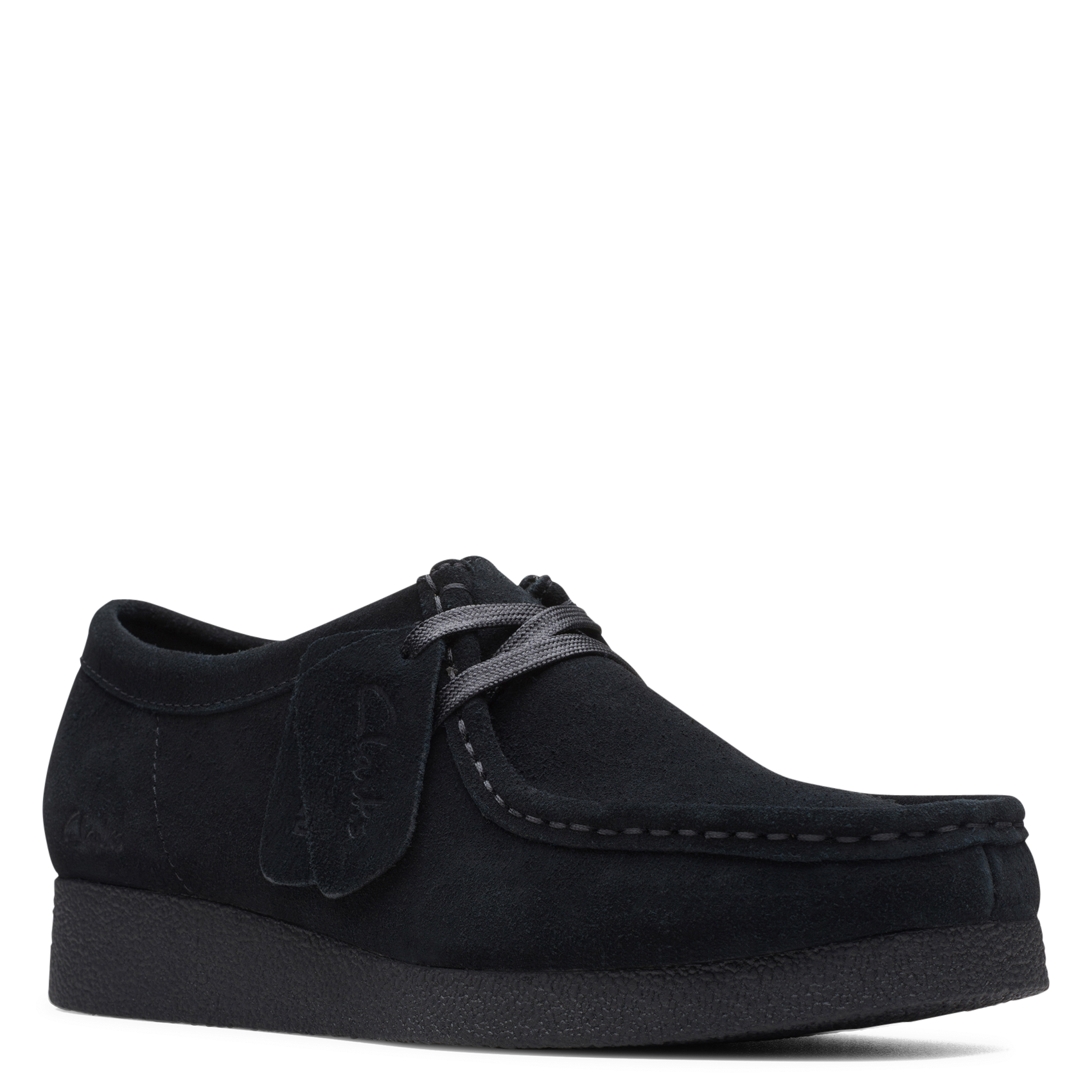 Suede leren derby's CLARKS Zwart