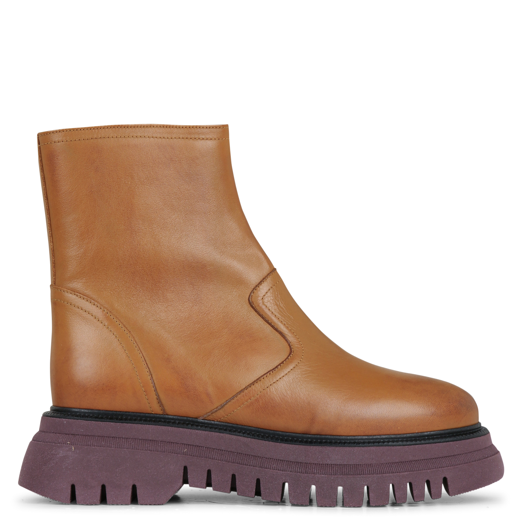 Bianca - Lederstiefeletten ACOTE Braun