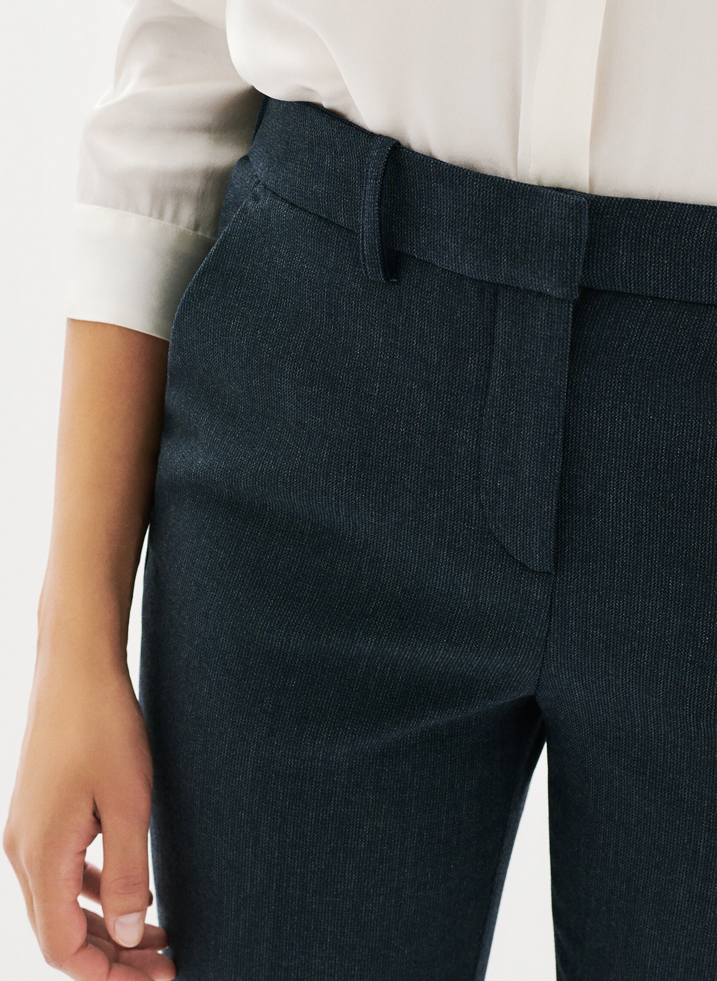 Pantalon droit CAROLL Gris