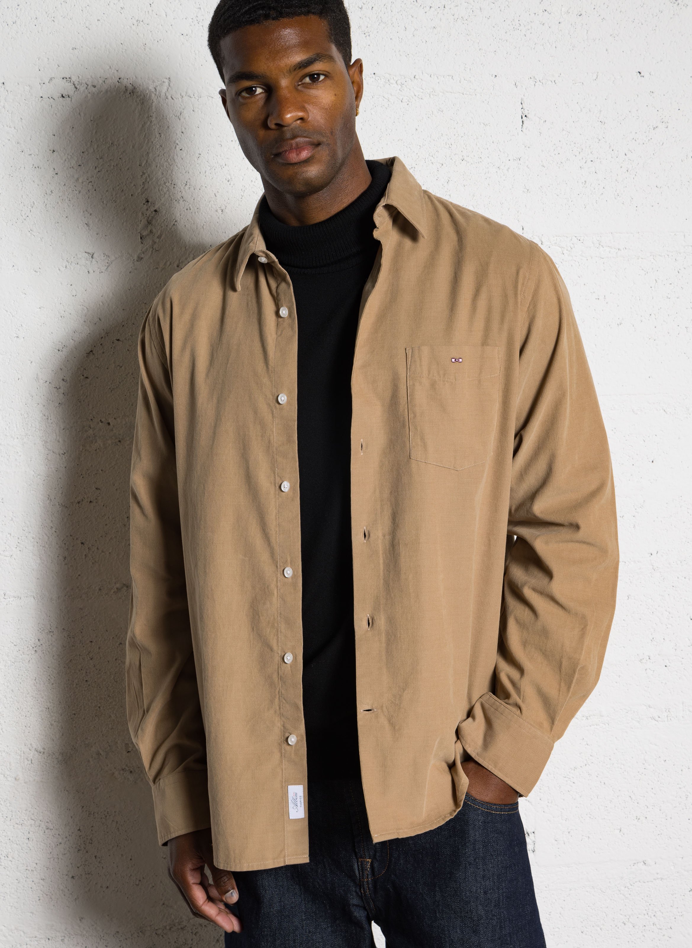 Surchemise en velours côtelé EDEN PARK Beige