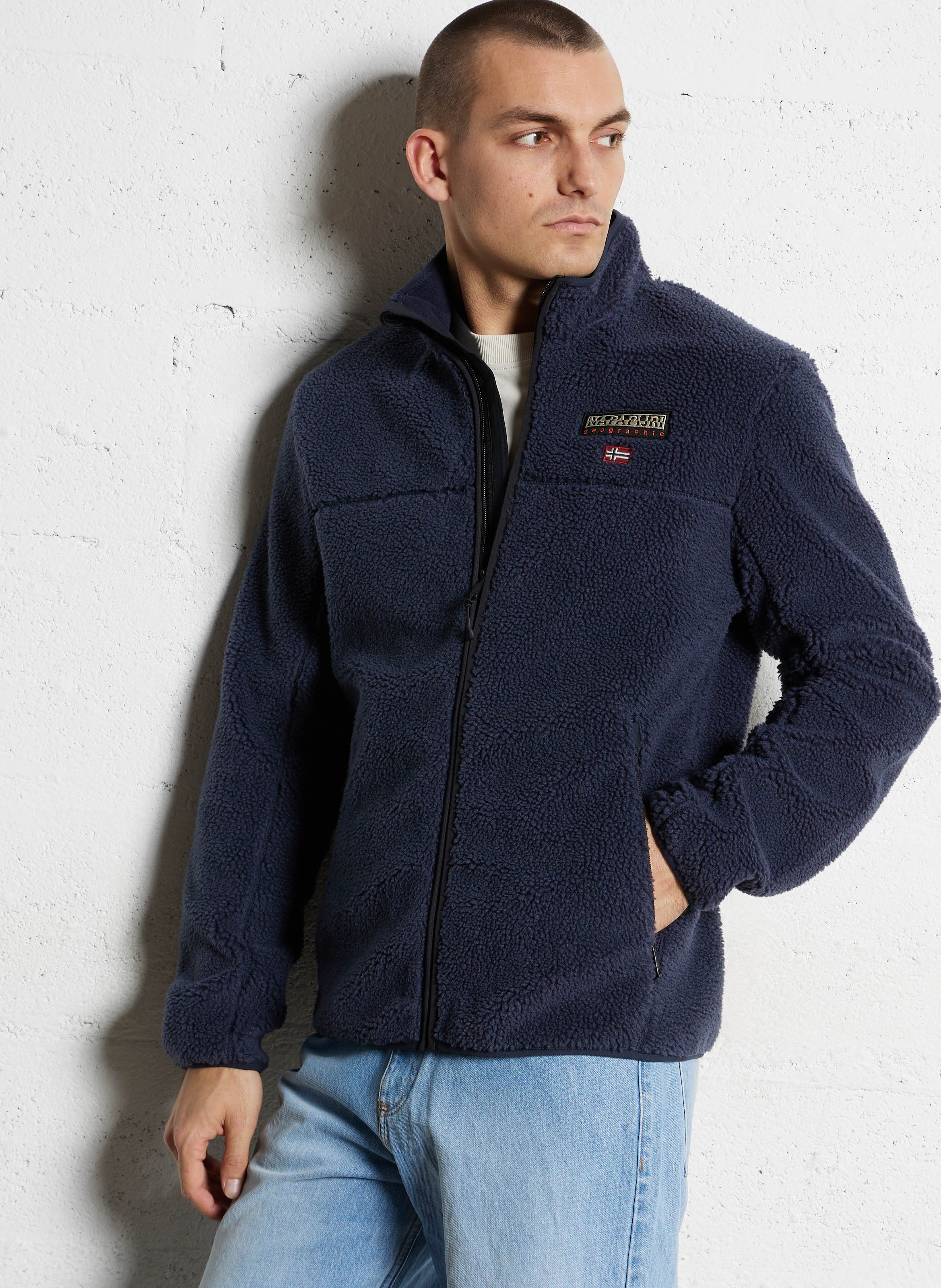 Fleecetrui met opstaande kraag NAPAPIJRI Blauw