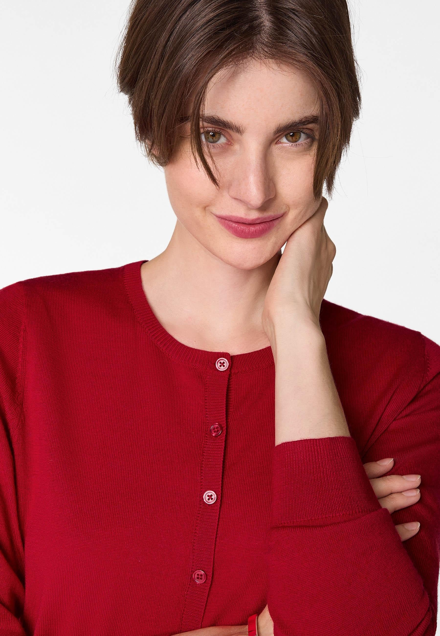 Merino wool cardigan RODIER Red