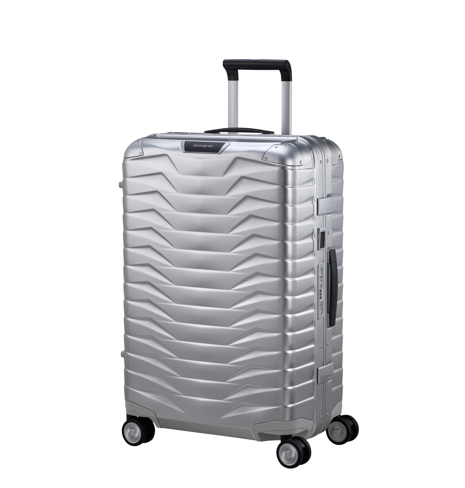 Proxis aluminum suitcase 4 wheels size medium SAMSONITE Silver