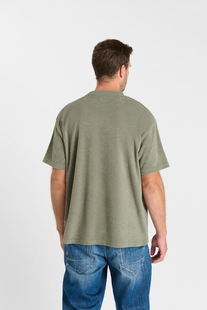 Tommy Badge T-shirt LE TEMPS DES CERISES Khaki