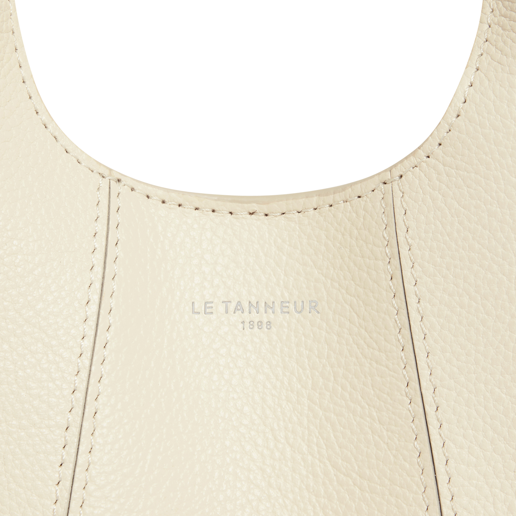 Mini-Handtasche aus Leder LE TANNEUR Weiss