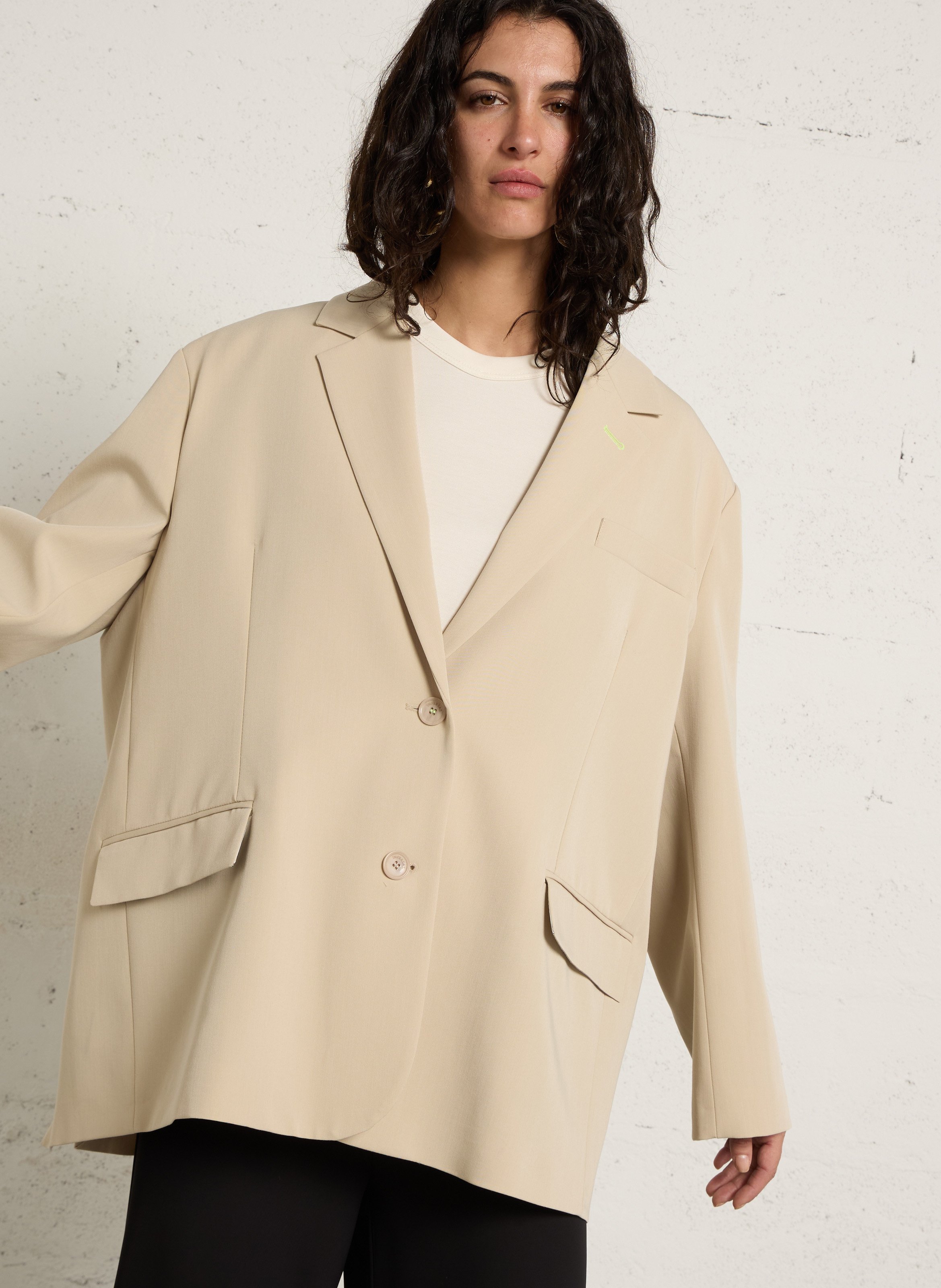 Veste oversize col tailleur IMPERIAL Argent