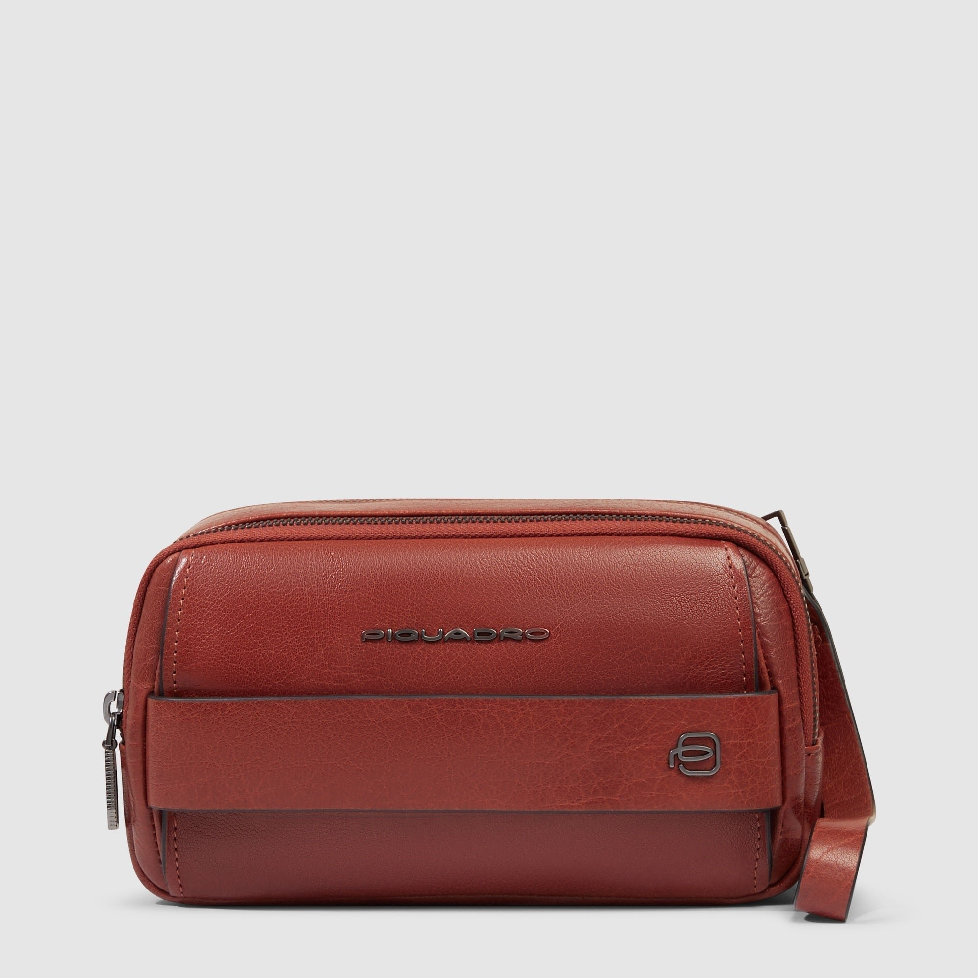 Leather handbag PIQUADRO Red